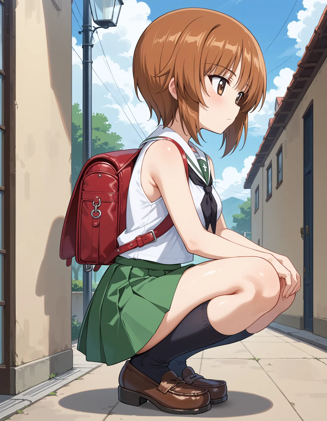 【「学制服」AIエロ画像（イラスト・アニメ・二次元風）4855枚まとめ！(87ページ目)のエロ画像23枚目
