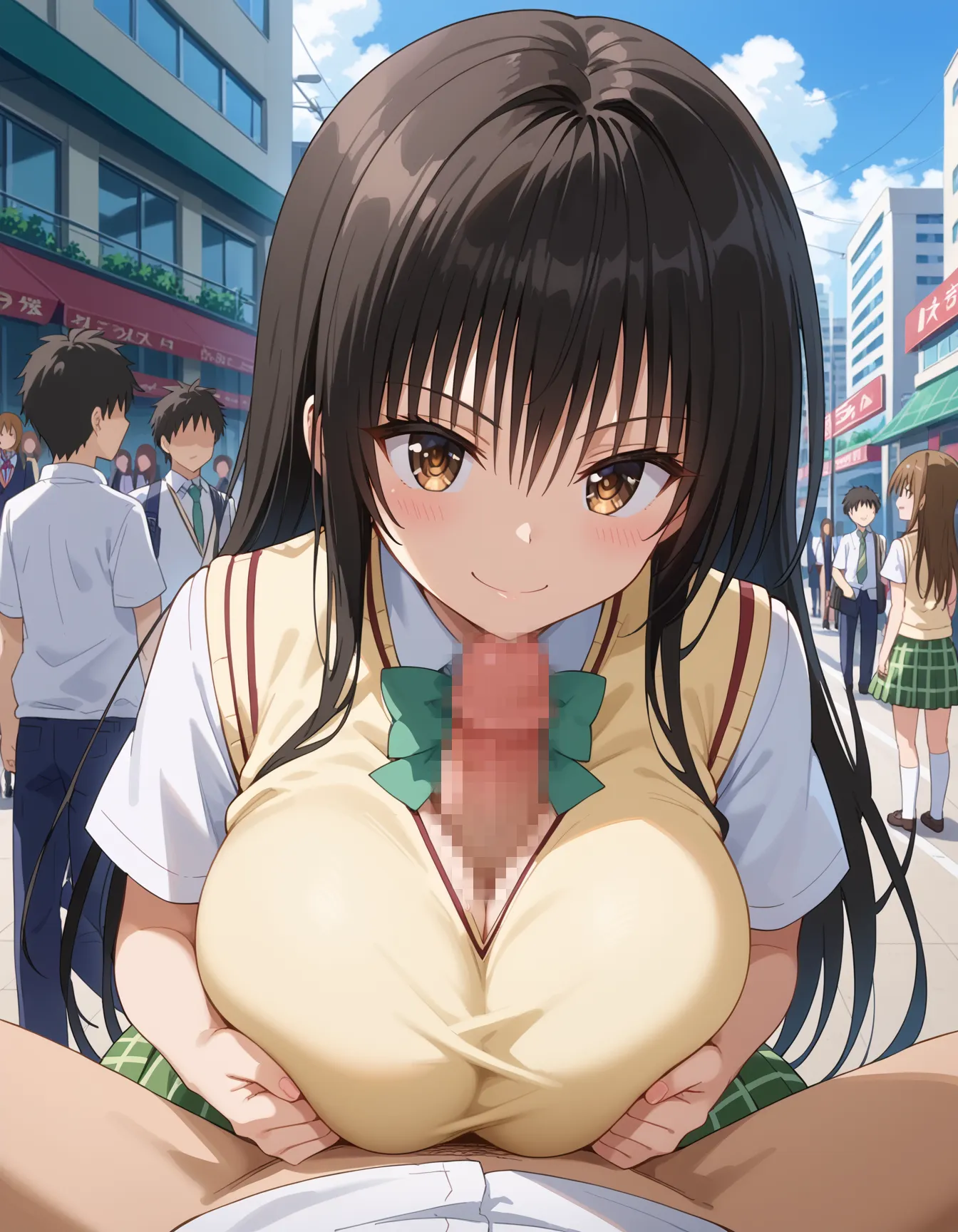 【「学制服」AIエロ画像（イラスト・アニメ・二次元風）4855枚まとめ！(87ページ目)のエロ画像21枚目