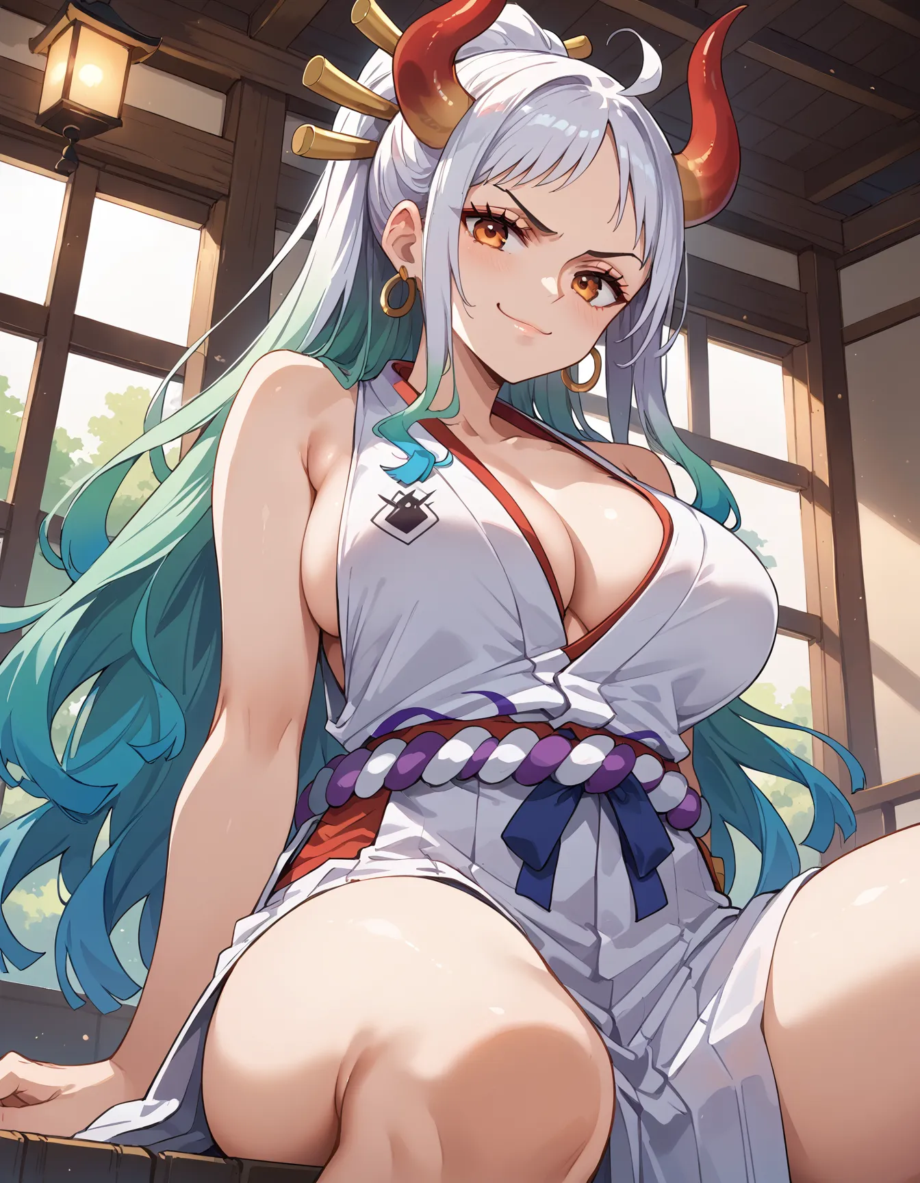 【「巨乳×着物」AIエロ画像（イラスト・アニメ・二次元風）854枚まとめ！(16ページ目)のエロ画像10枚目