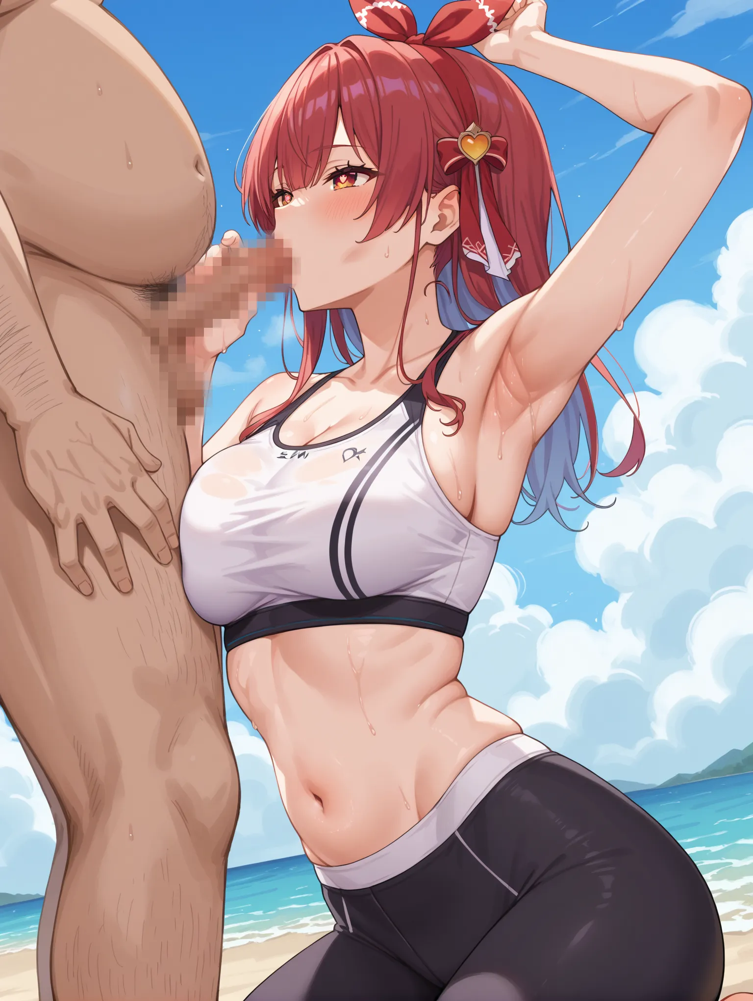 【「腋・脇」AIエロ画像（イラスト・アニメ・二次元風）4705枚まとめ！(87ページ目)のエロ画像2枚目