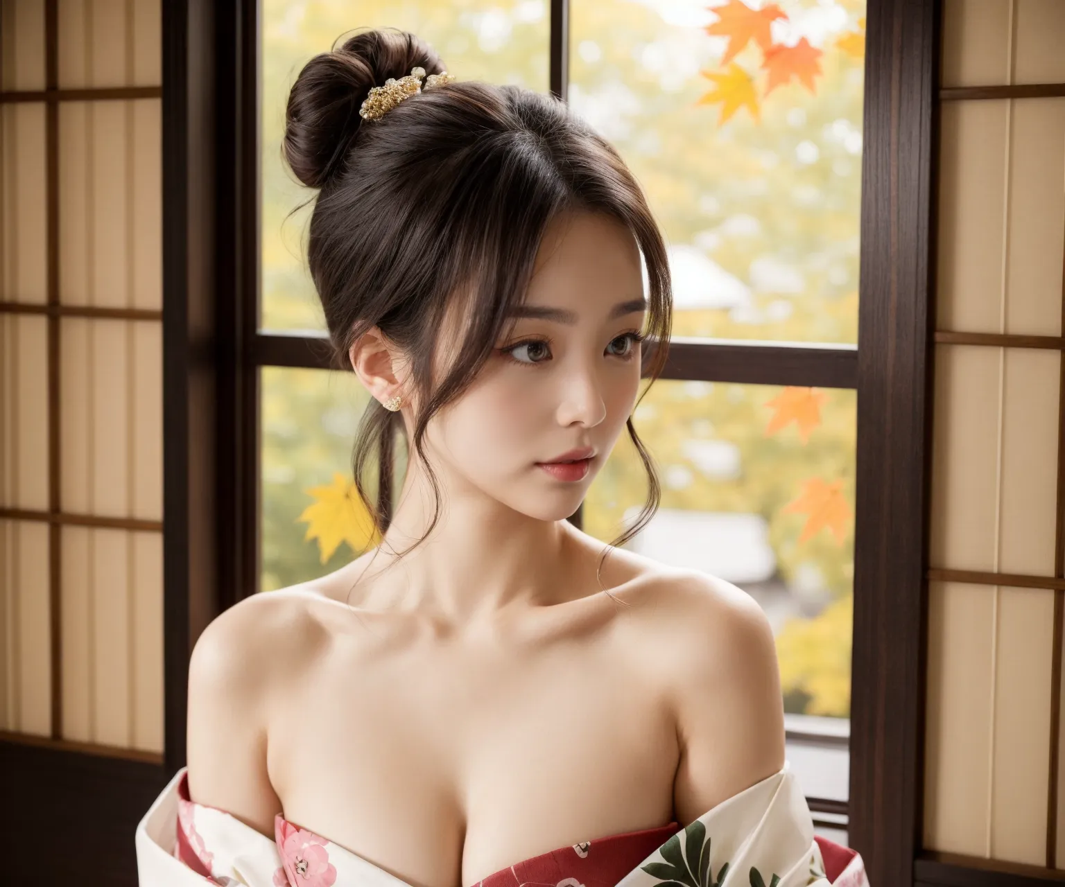 【「貧乳×着物」AIエロ画像（リアル・実写・フォト風）639枚まとめ！(11ページ目)のエロ画像23枚目