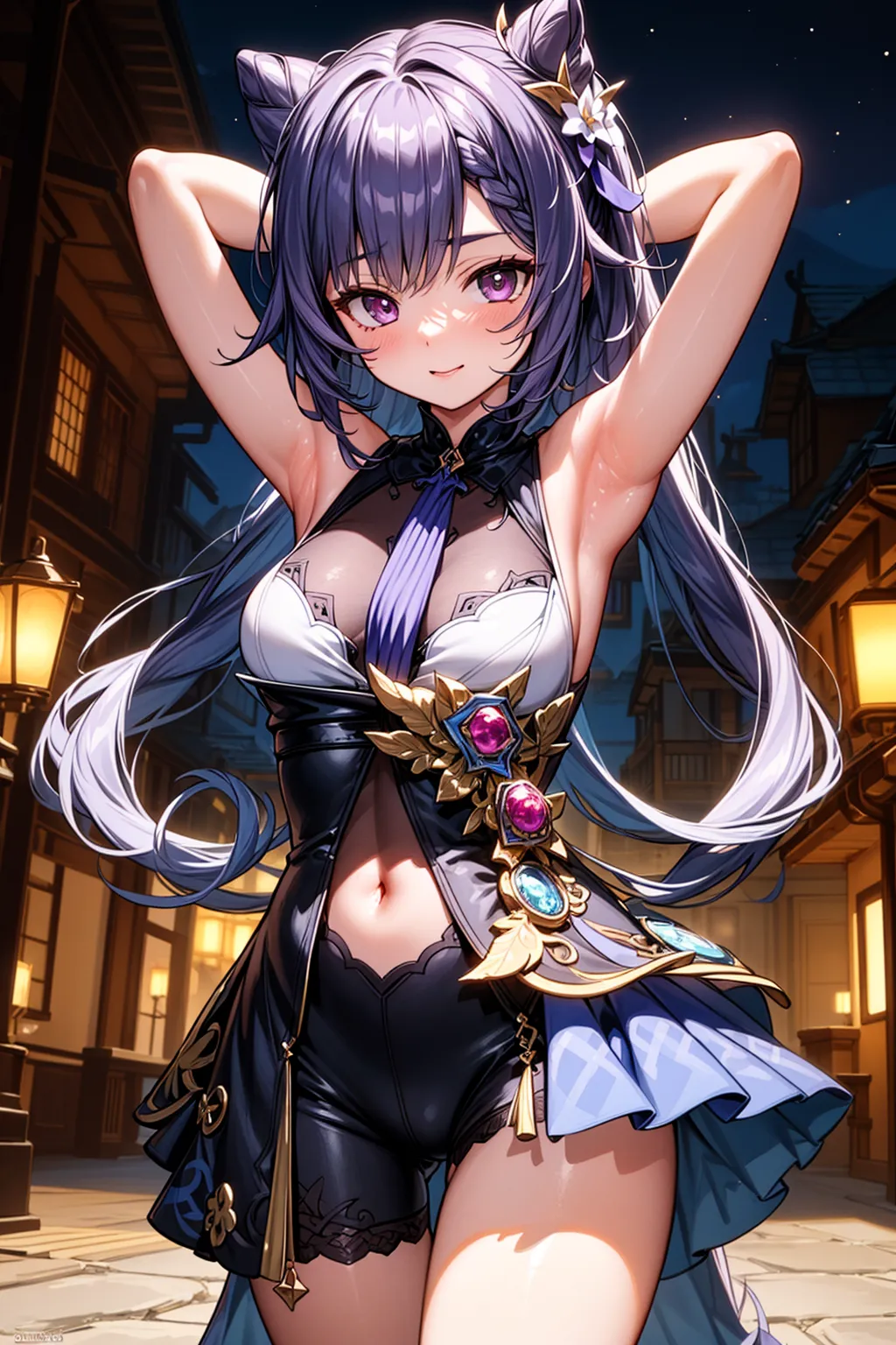 【「腋・脇」AIエロ画像（イラスト・アニメ・二次元風）4705枚まとめ！(86ページ目)のエロ画像17枚目