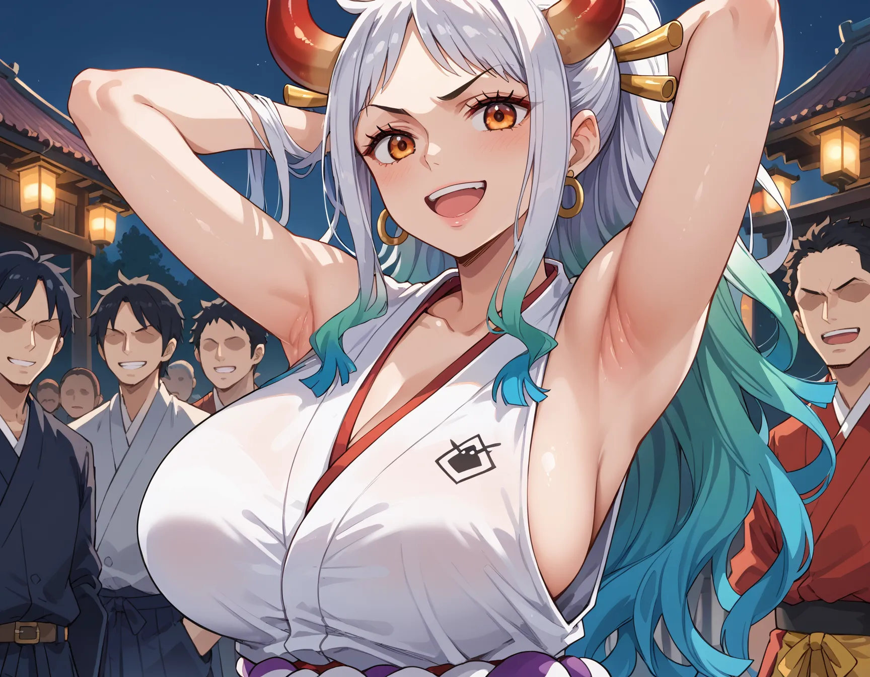 【「腋・脇×着物」AIエロ画像（イラスト・アニメ・二次元風）104枚まとめ！(3ページ目)のエロ画像1枚目