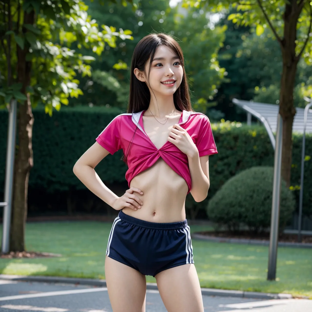 【「尻×体操服・ブルマ」AIエロ画像（リアル・実写・フォト風）337枚まとめ！(6ページ目)のエロ画像19枚目