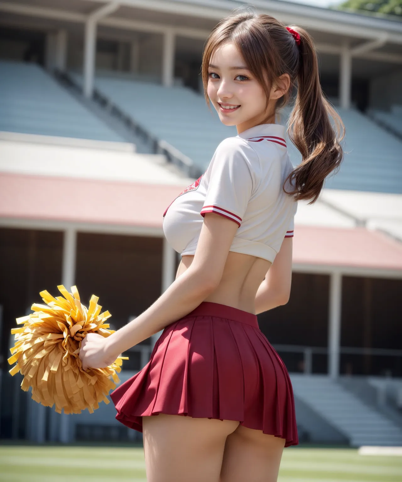 【「チアリーダー」AIエロ画像（リアル・実写・フォト風）1326枚まとめ！(24ページ目)のエロ画像22枚目