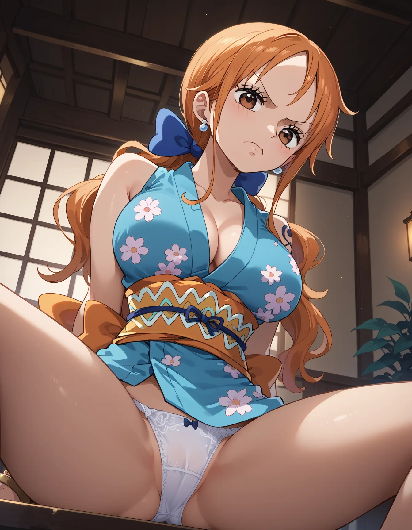 【「巨乳×着物」AIエロ画像（イラスト・アニメ・二次元風）854枚まとめ！(16ページ目)のエロ画像2枚目