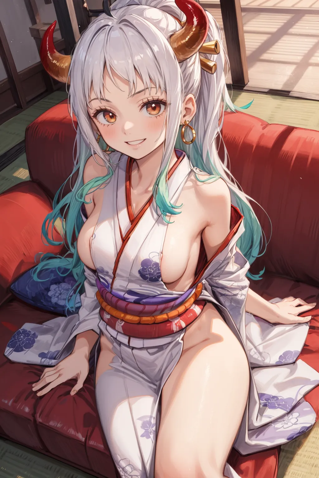 【「着物」AIエロ画像（イラスト・アニメ・二次元風）1472枚まとめ！(26ページ目)のエロ画像28枚目