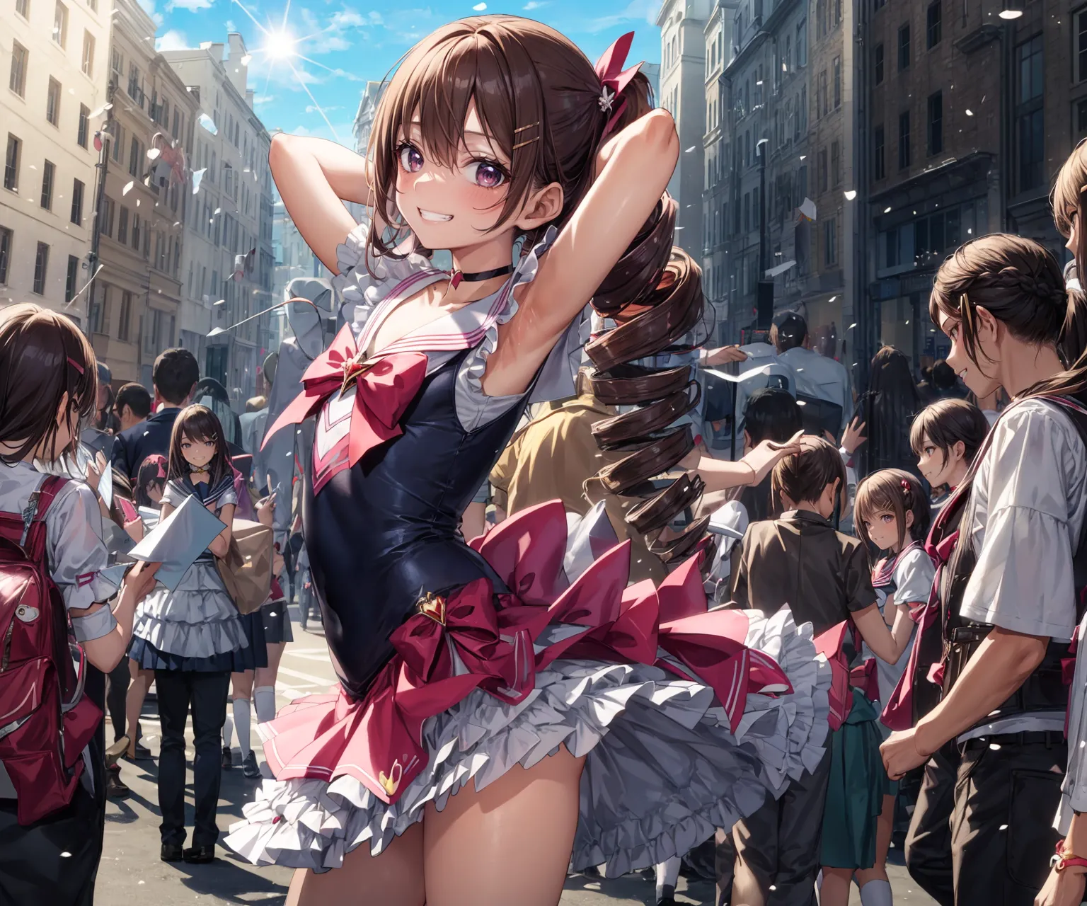 【「貧乳」AIエロ画像（イラスト・アニメ・二次元風）8390枚まとめ！(149ページ目)のエロ画像16枚目
