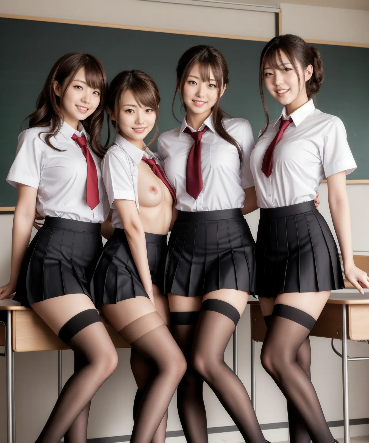 【「女子校生・JK×貧乳」AIエロ画像（リアル・実写・フォト風）2980枚まとめ！(52ページ目)のエロ画像27枚目