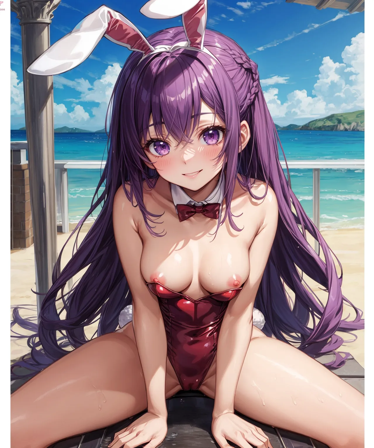 【「バニーガール」AIエロ画像（イラスト・アニメ・二次元風）736枚まとめ！(13ページ目)のエロ画像21枚目