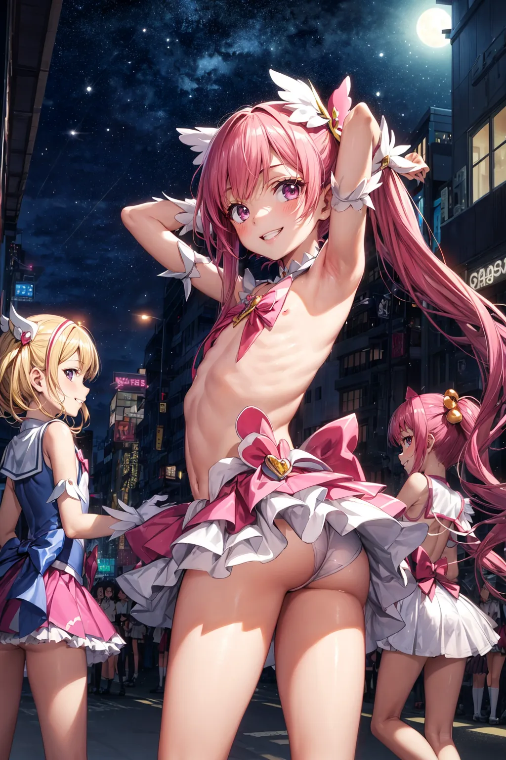 【「貧乳」AIエロ画像（イラスト・アニメ・二次元風）8390枚まとめ！(149ページ目)のエロ画像2枚目
