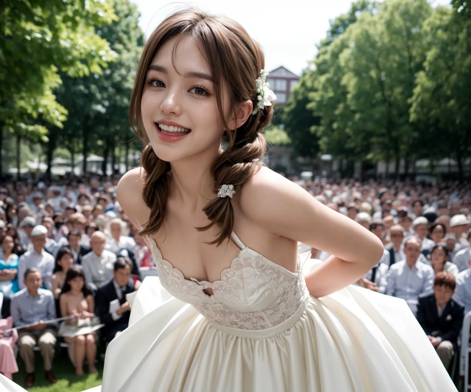 【「ウェディングドレス」AIエロ画像（リアル・実写・フォト風）862枚まとめ！(16ページ目)のエロ画像6枚目