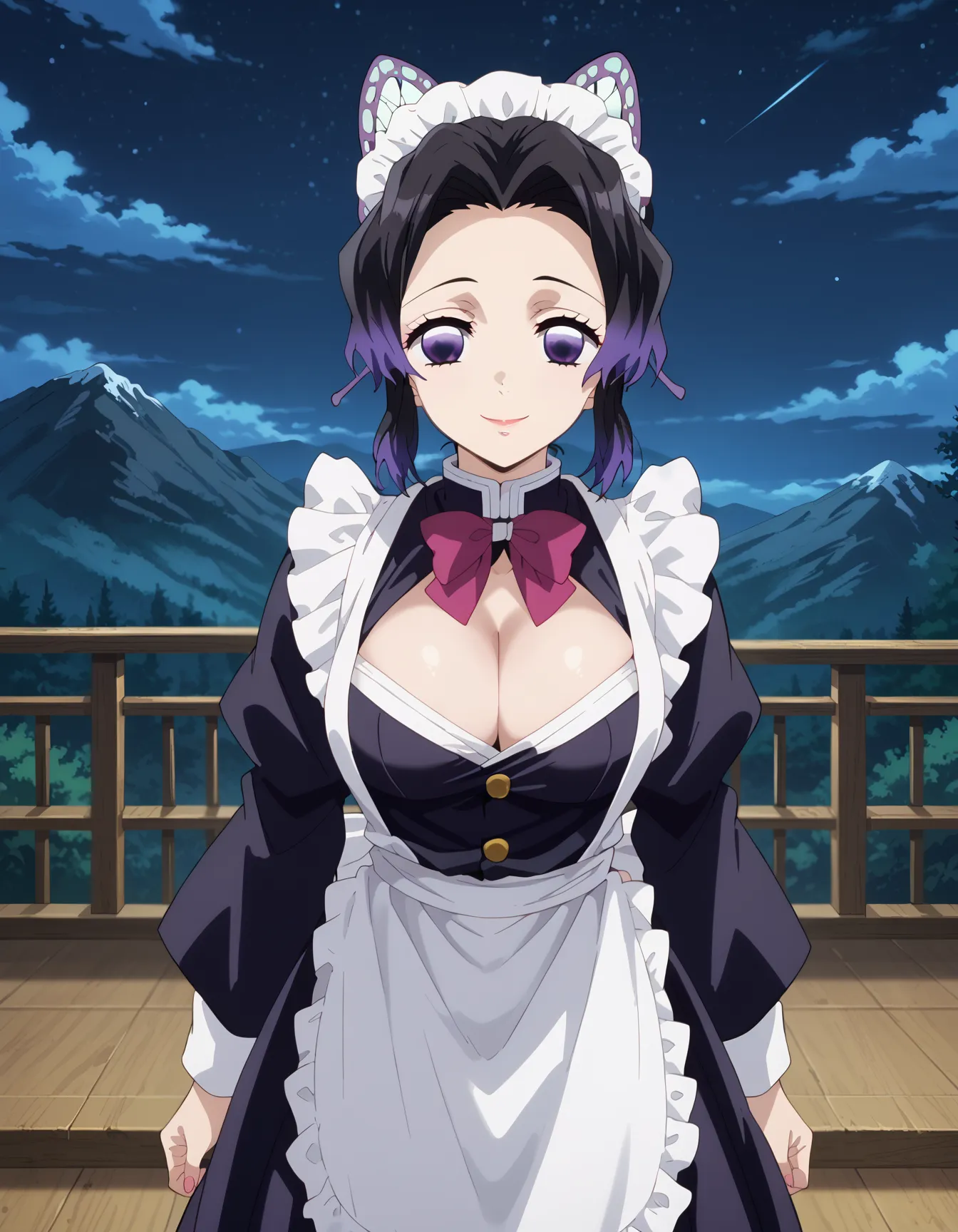【「巨乳×メイド」AIエロ画像（イラスト・アニメ・二次元風）163枚まとめ！(4ページ目)のエロ画像1枚目