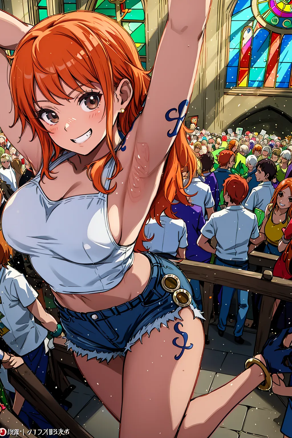 【「腋・脇」AIエロ画像（イラスト・アニメ・二次元風）4705枚まとめ！(84ページ目)のエロ画像16枚目