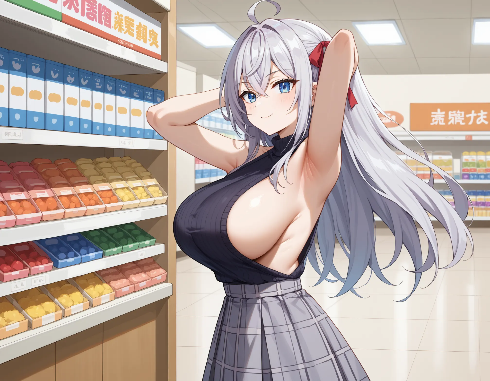 【「腋・脇」AIエロ画像（イラスト・アニメ・二次元風）4705枚まとめ！(84ページ目)のエロ画像14枚目