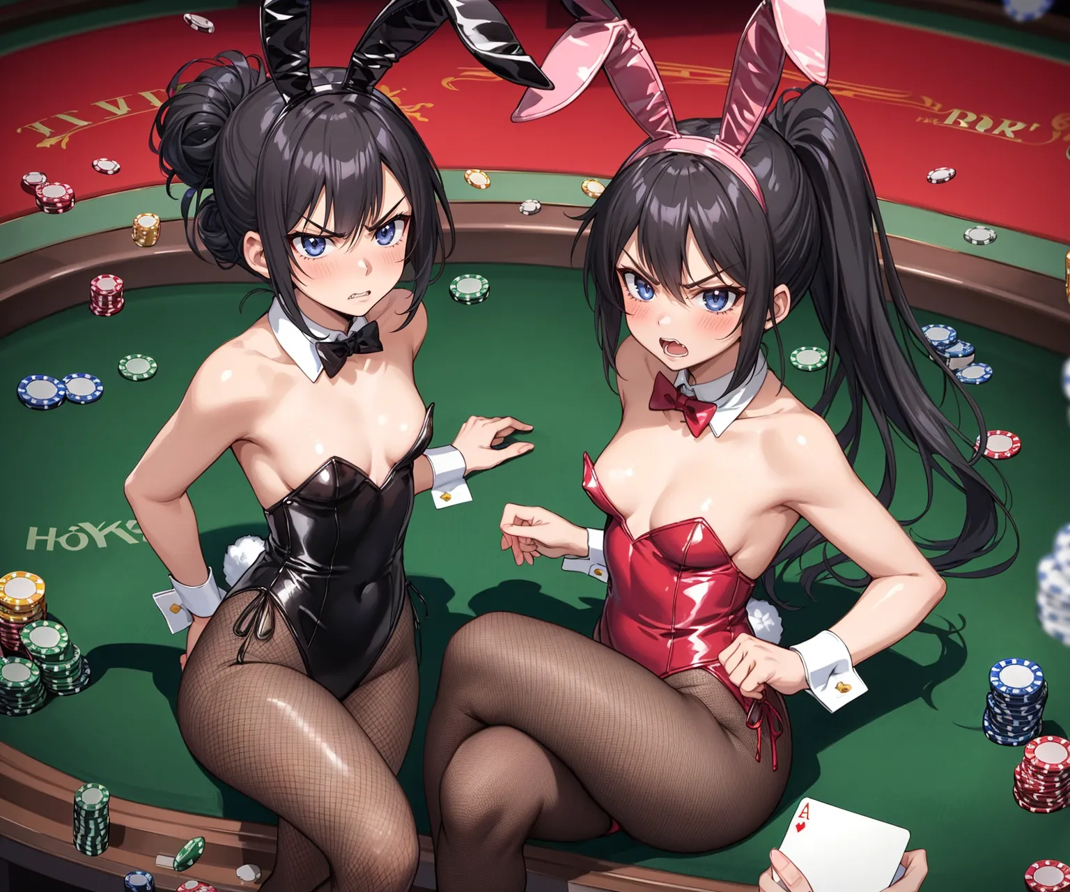 【「バニーガール」AIエロ画像（イラスト・アニメ・二次元風）736枚まとめ！(13ページ目)のエロ画像14枚目
