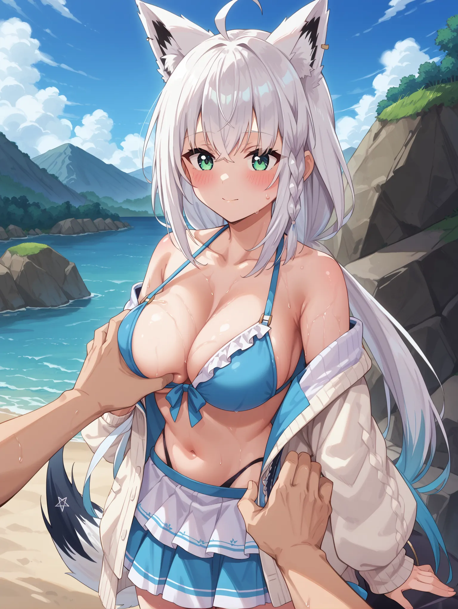 【「下着（ブラジャー・パンティ）」AIエロ画像（イラスト・アニメ・二次元風）15996枚まとめ！(278ページ目)のエロ画像15枚目