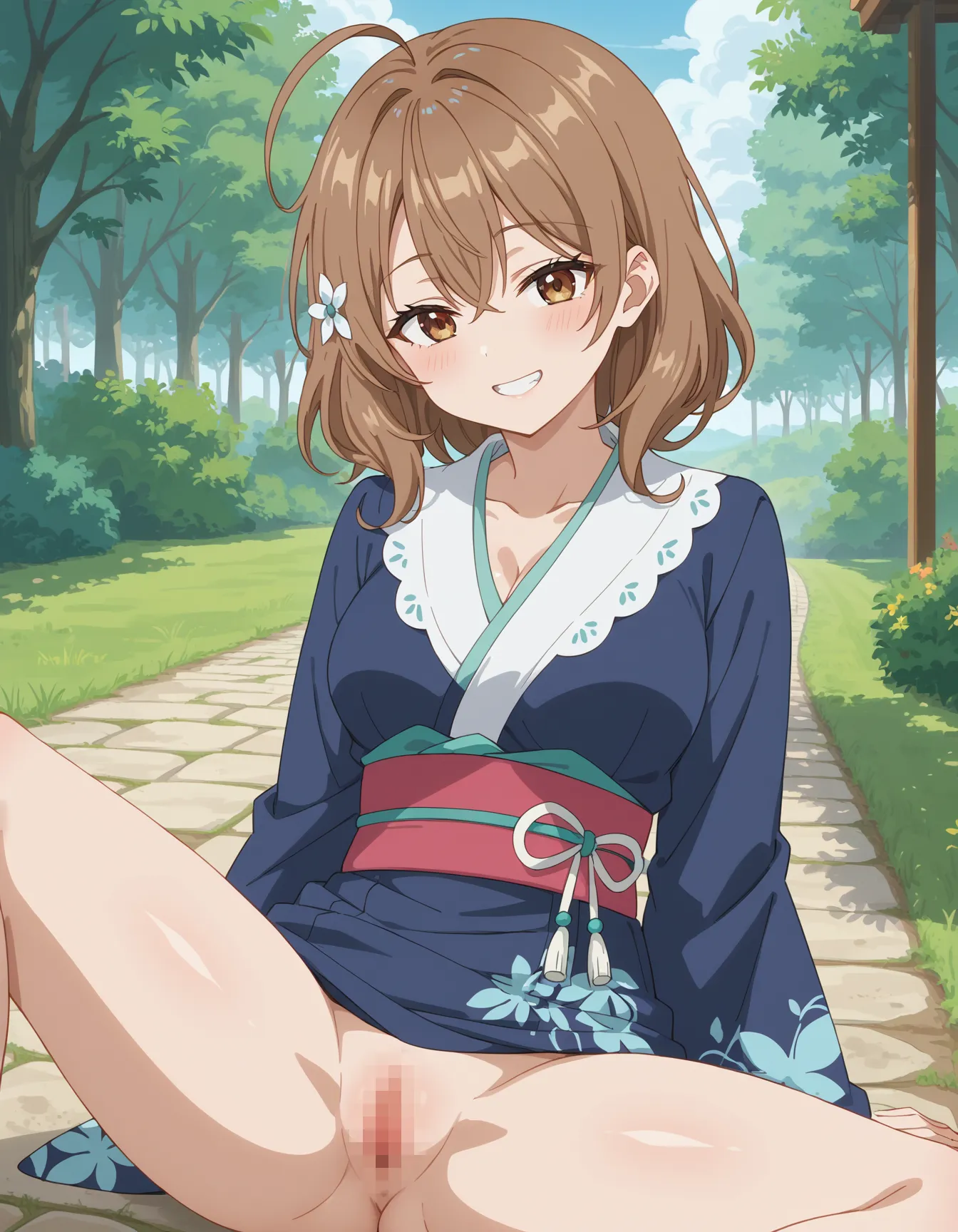 【「おまんこ×着物」AIエロ画像（イラスト・アニメ・二次元風）224枚まとめ！(4ページ目)のエロ画像22枚目