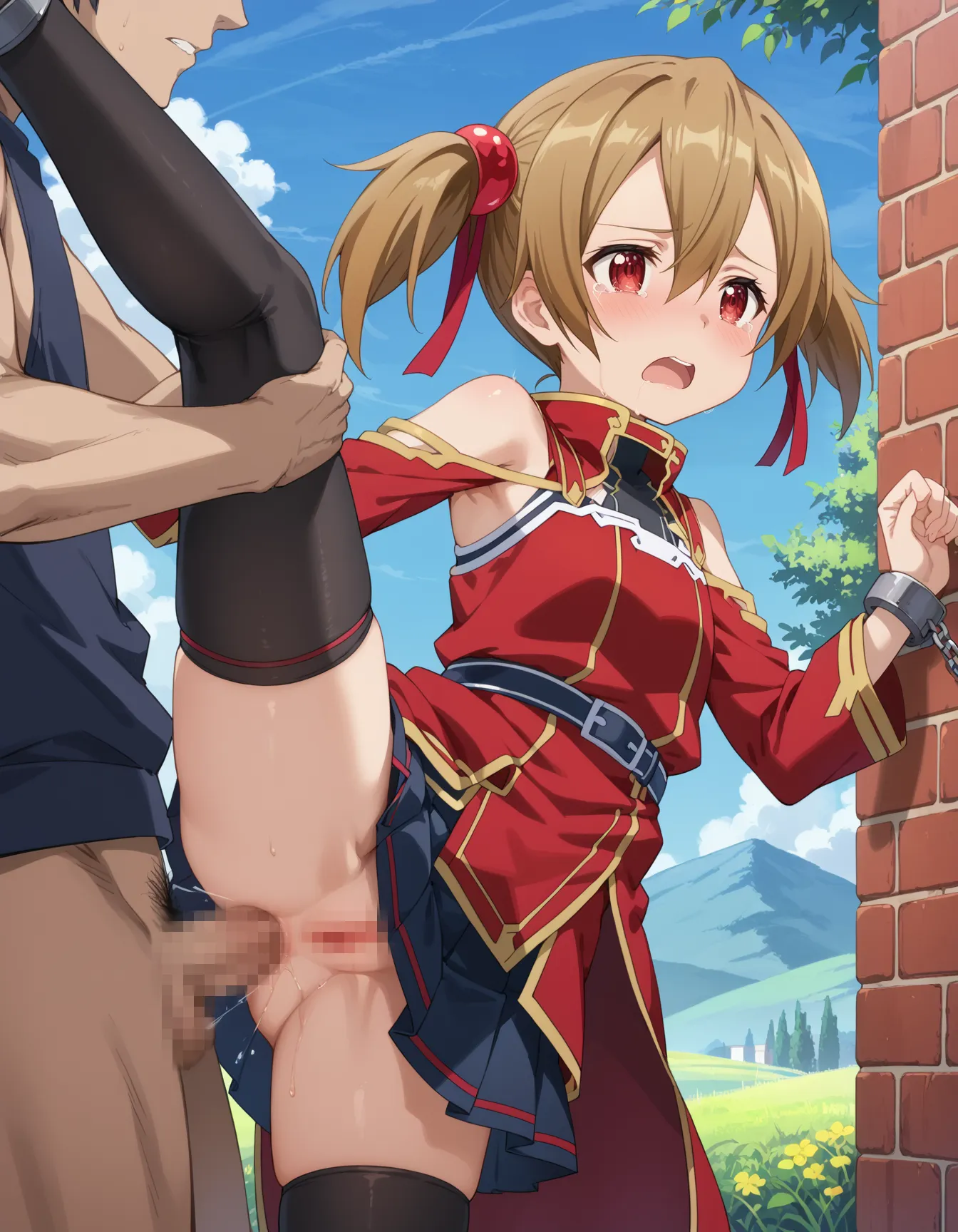 【「貧乳」AIエロ画像（イラスト・アニメ・二次元風）8390枚まとめ！(147ページ目)のエロ画像23枚目