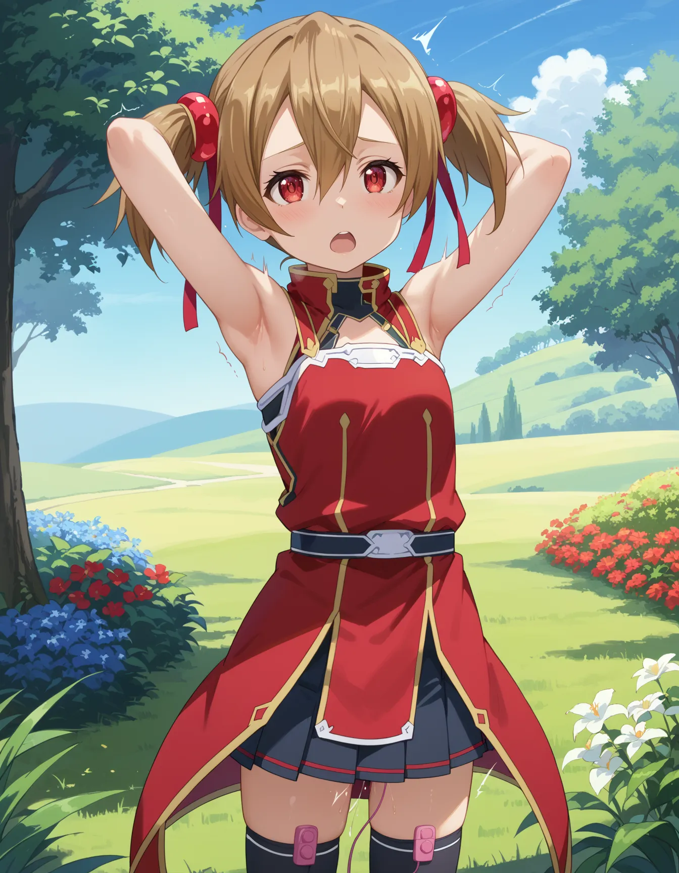 【「貧乳」AIエロ画像（イラスト・アニメ・二次元風）8390枚まとめ！(147ページ目)のエロ画像14枚目