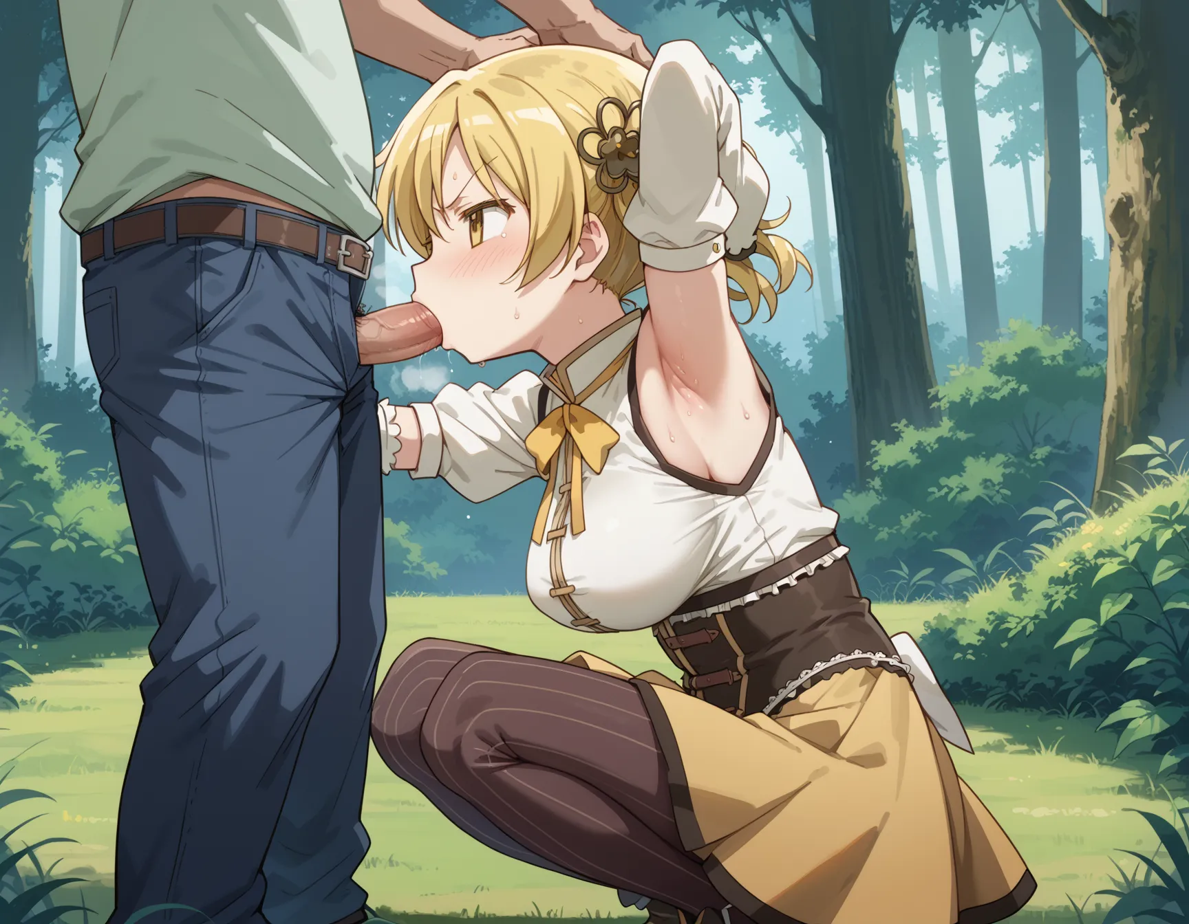 【「腋・脇」AIエロ画像（イラスト・アニメ・二次元風）4705枚まとめ！(83ページ目)のエロ画像16枚目