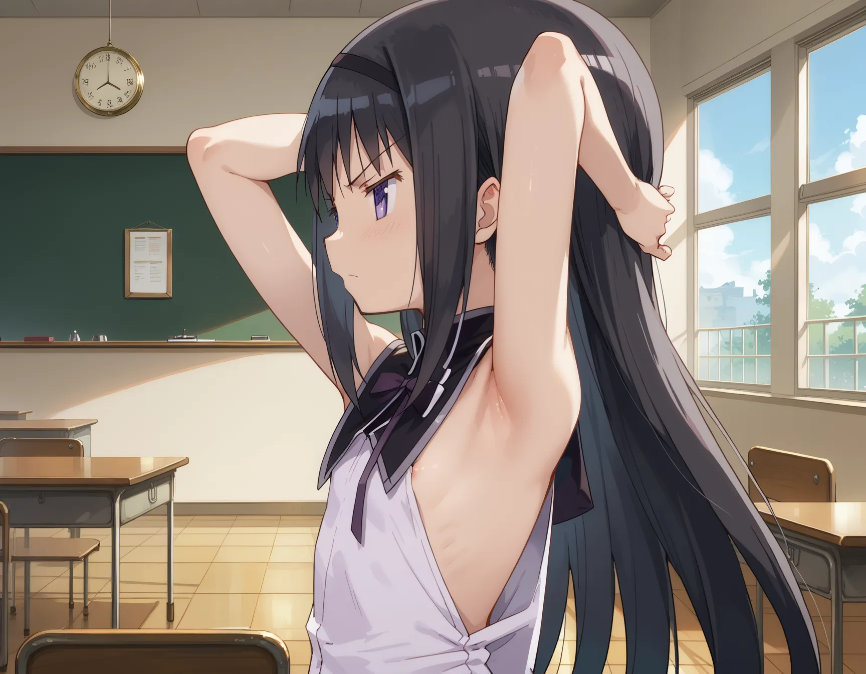 【「腋・脇」AIエロ画像（イラスト・アニメ・二次元風）4705枚まとめ！(83ページ目)のエロ画像15枚目