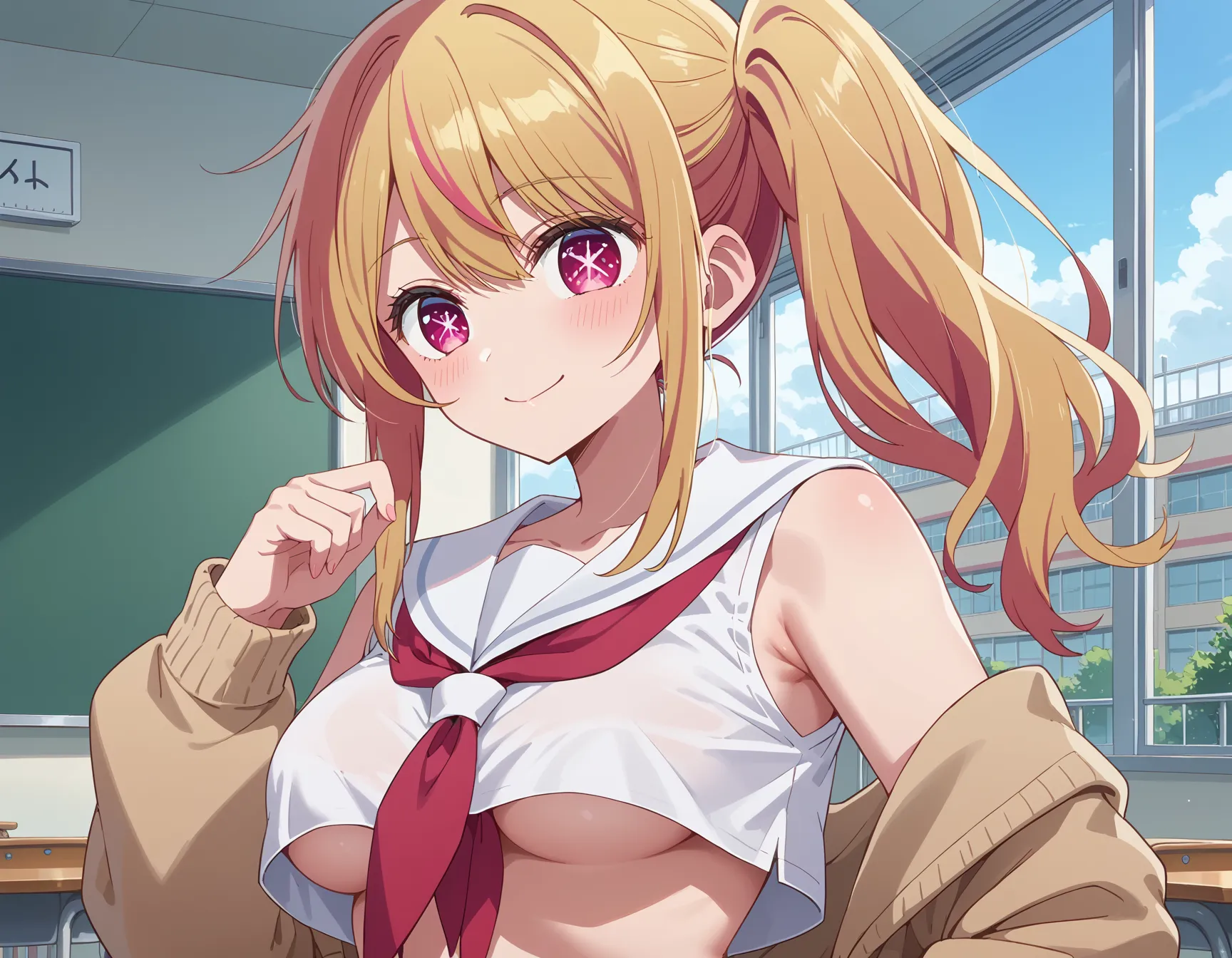 【「学制服」AIエロ画像（イラスト・アニメ・二次元風）4855枚まとめ！(83ページ目)のエロ画像11枚目