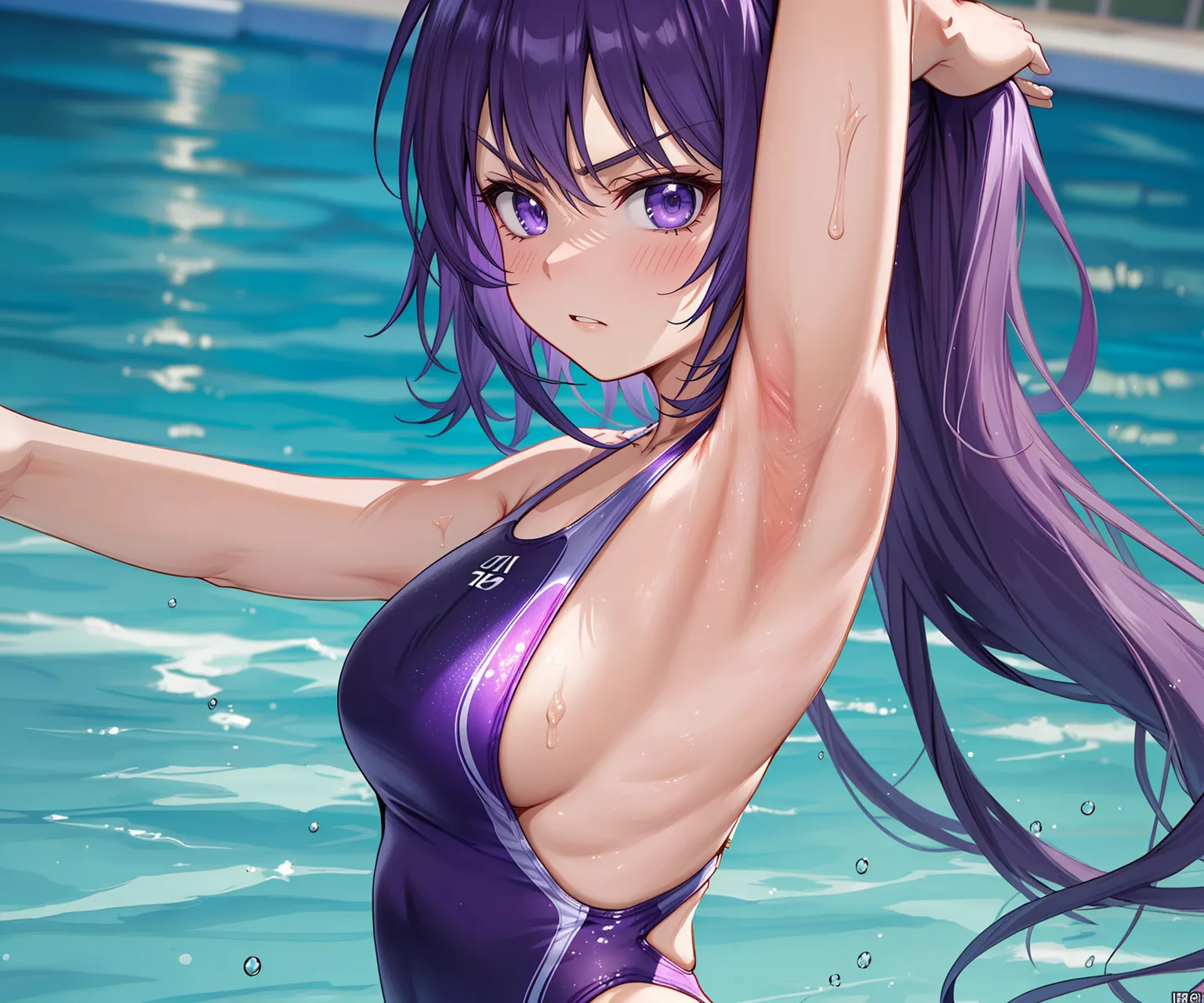 【「腋・脇」AIエロ画像（イラスト・アニメ・二次元風）4705枚まとめ！(83ページ目)のエロ画像3枚目