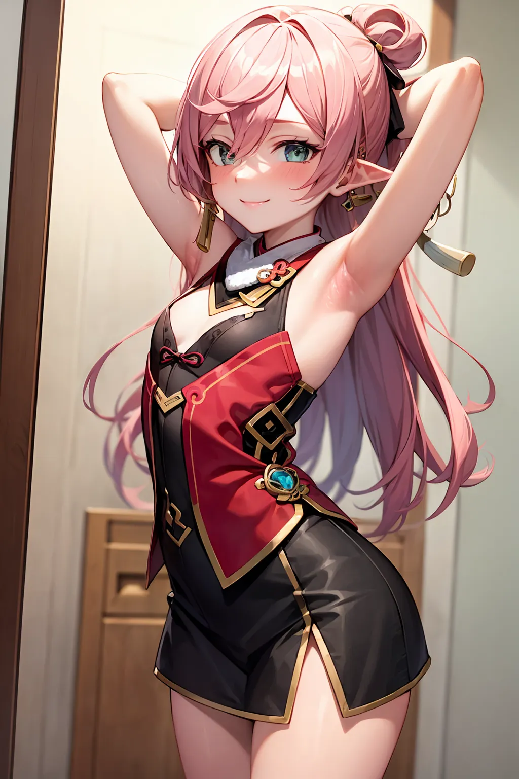 【「腋・脇」AIエロ画像（イラスト・アニメ・二次元風）4705枚まとめ！(82ページ目)のエロ画像28枚目