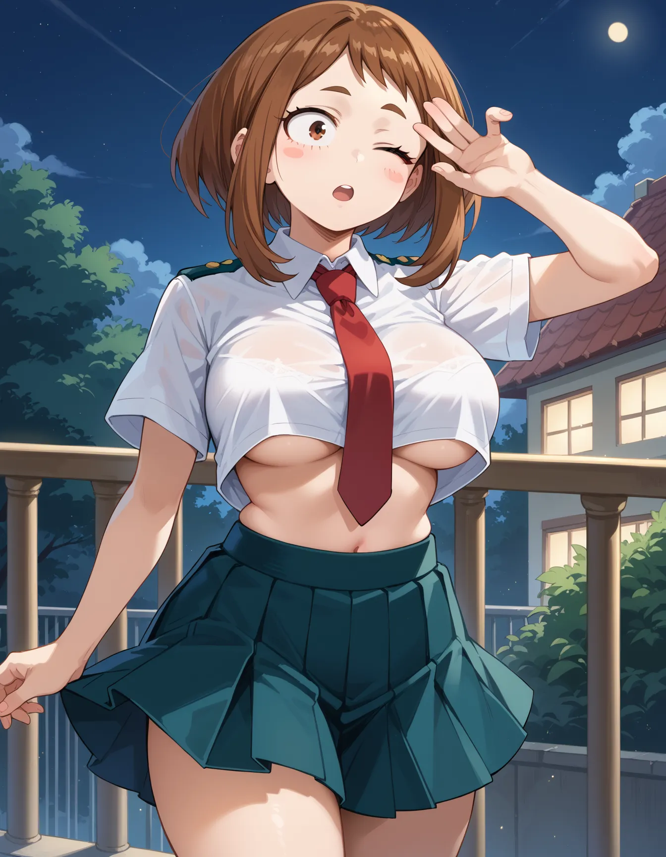 【「学制服」AIエロ画像（イラスト・アニメ・二次元風）4855枚まとめ！(83ページ目)のエロ画像3枚目