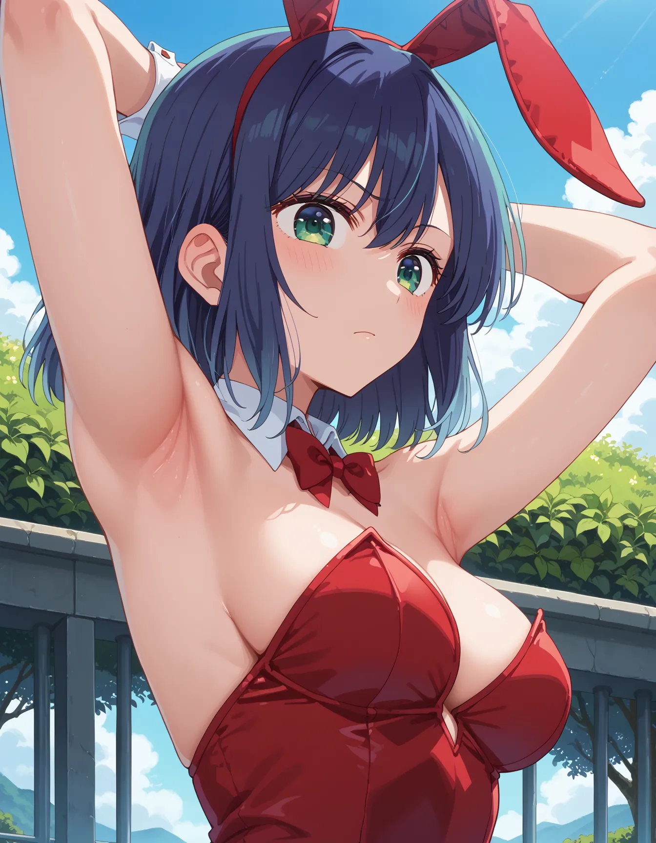 【「腋・脇」AIエロ画像（イラスト・アニメ・二次元風）4705枚まとめ！(82ページ目)のエロ画像23枚目