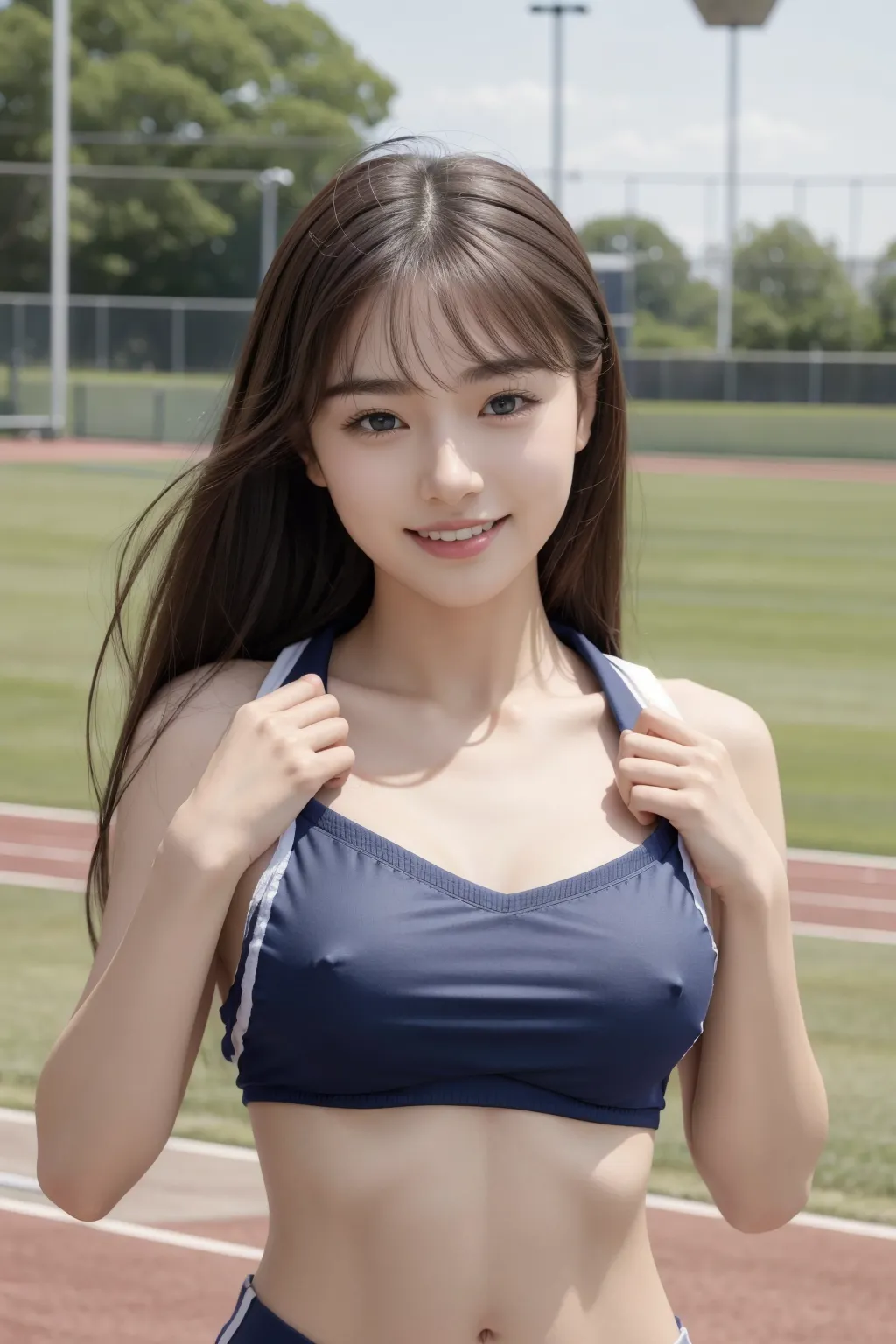 【「貧乳×陸上」AIエロ画像（リアル・実写・フォト風）248枚まとめ！(5ページ目)のエロ画像6枚目