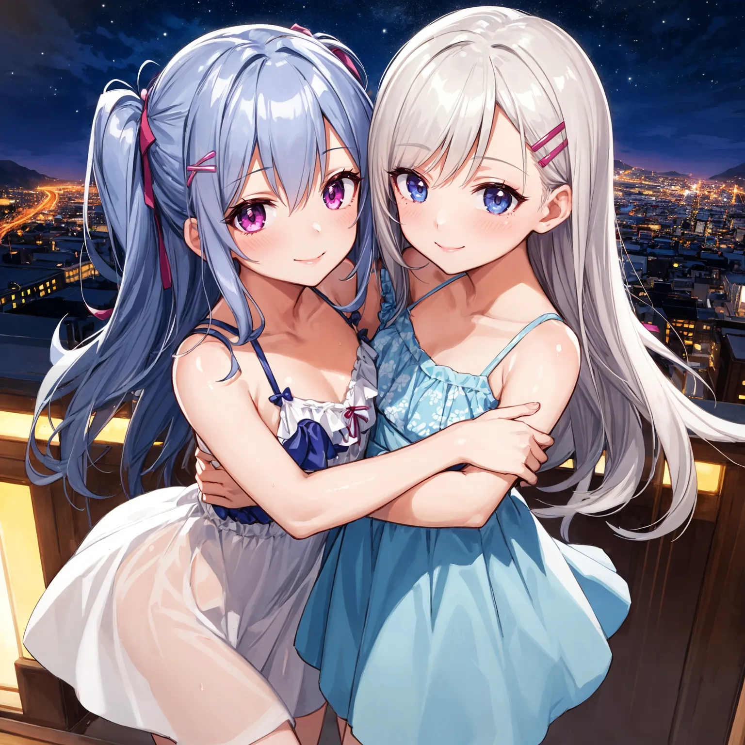 【「貧乳」AIエロ画像（イラスト・アニメ・二次元風）8390枚まとめ！(145ページ目)のエロ画像11枚目
