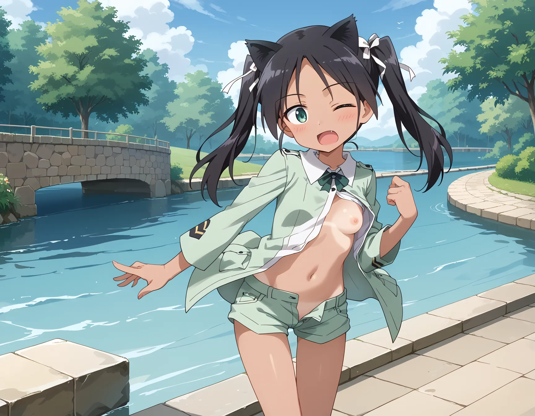 【「下着（ブラジャー・パンティ）」AIエロ画像（イラスト・アニメ・二次元風）15996枚まとめ！(271ページ目)のエロ画像8枚目