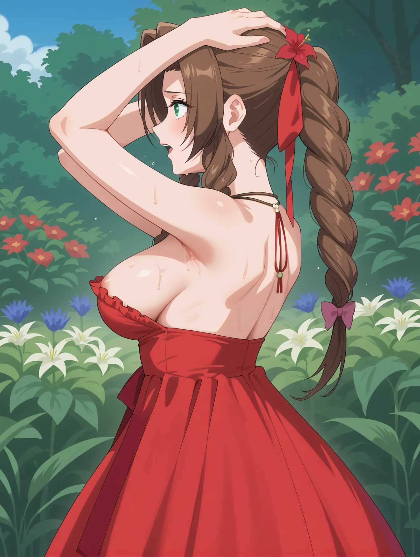 【「腋・脇」AIエロ画像（イラスト・アニメ・二次元風）4705枚まとめ！(81ページ目)のエロ画像21枚目