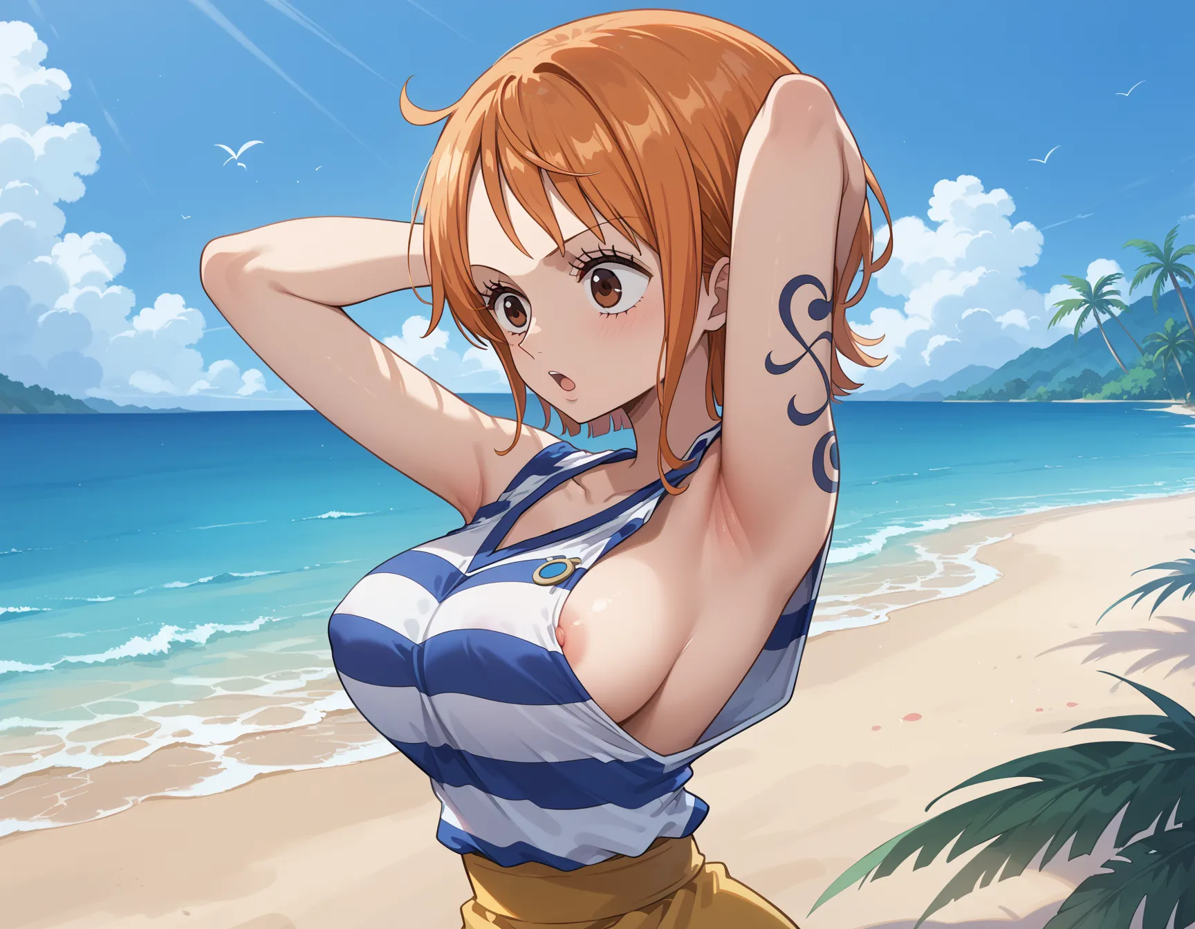 【「腋・脇」AIエロ画像（イラスト・アニメ・二次元風）4705枚まとめ！(81ページ目)のエロ画像18枚目