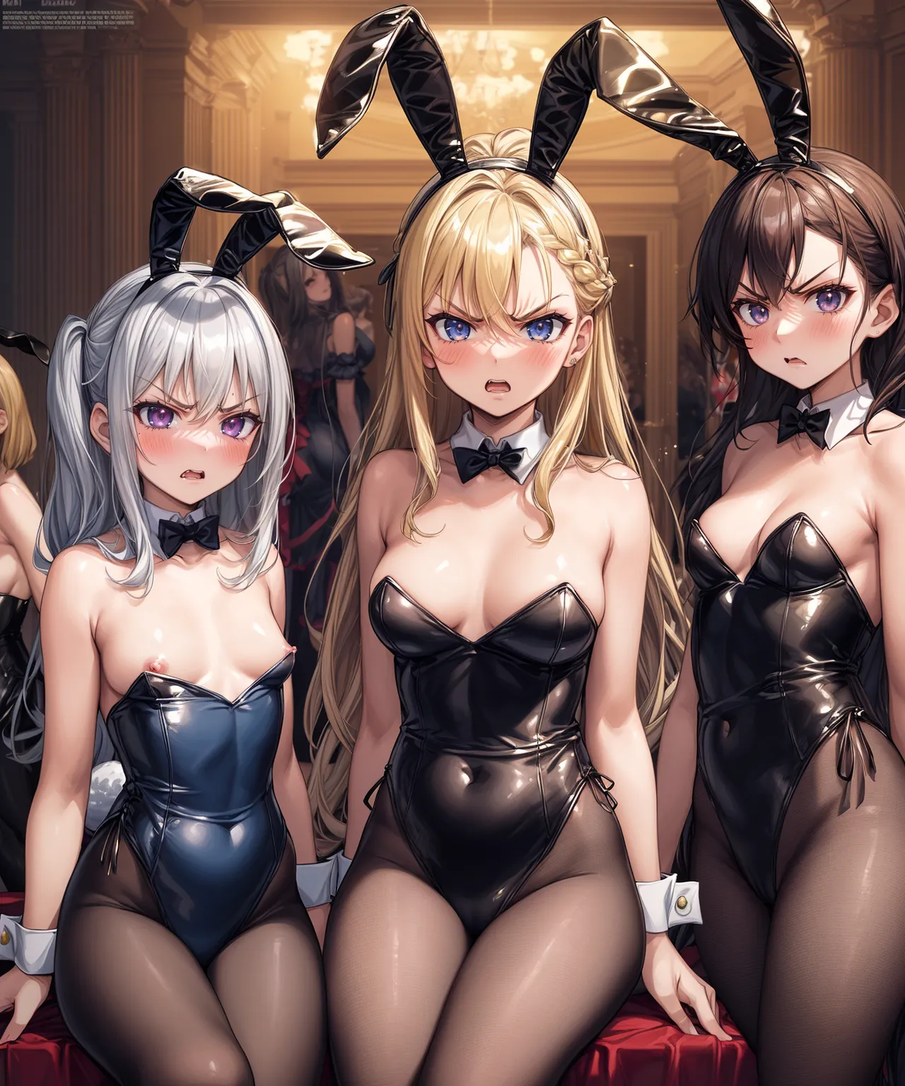 【「バニーガール」AIエロ画像（イラスト・アニメ・二次元風）736枚まとめ！(12ページ目)のエロ画像25枚目
