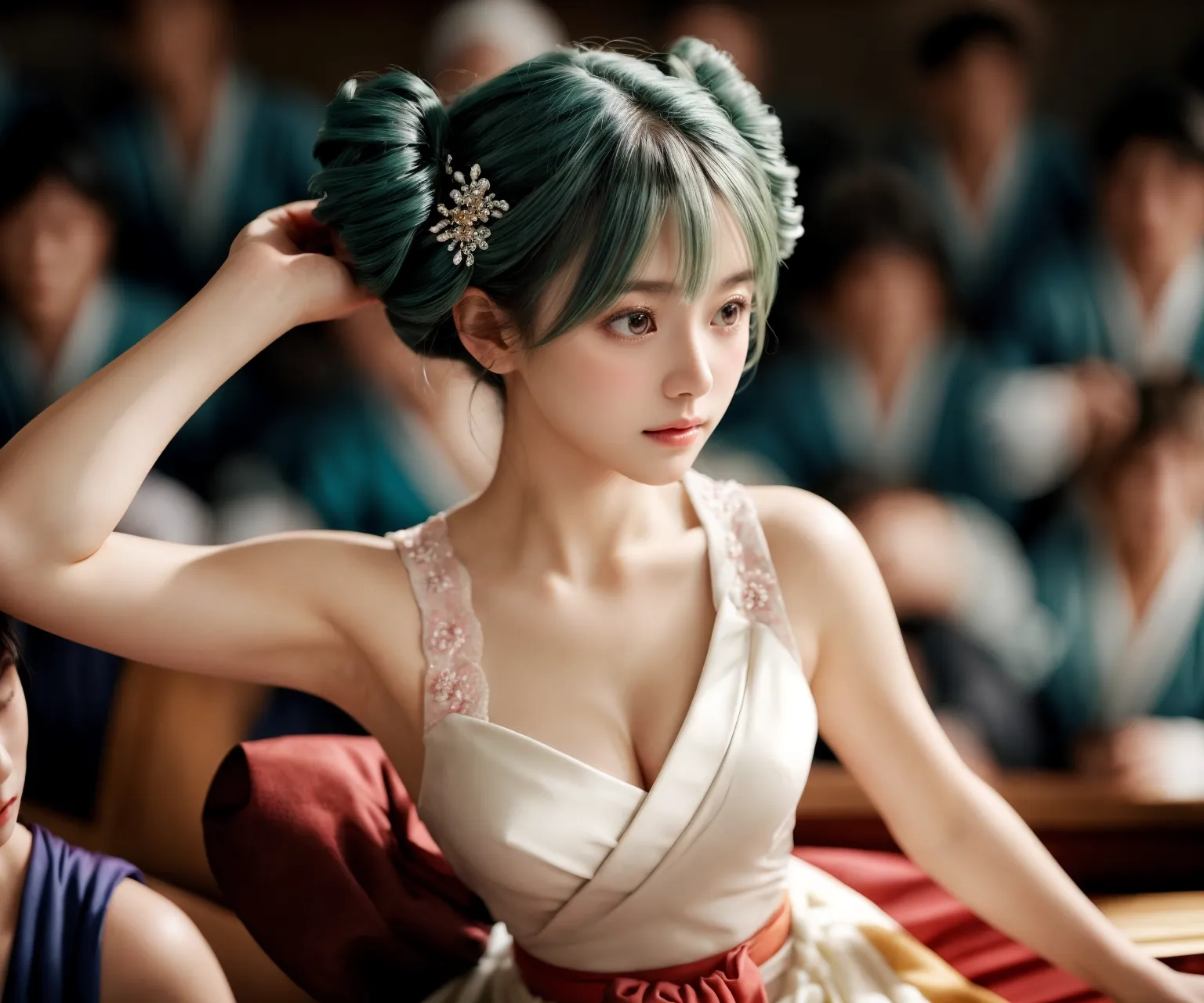 【「腋・脇×下着（ブラジャー・パンティ）」AIエロ画像（リアル・実写・フォト風）588枚まとめ！(10ページ目)のエロ画像16枚目