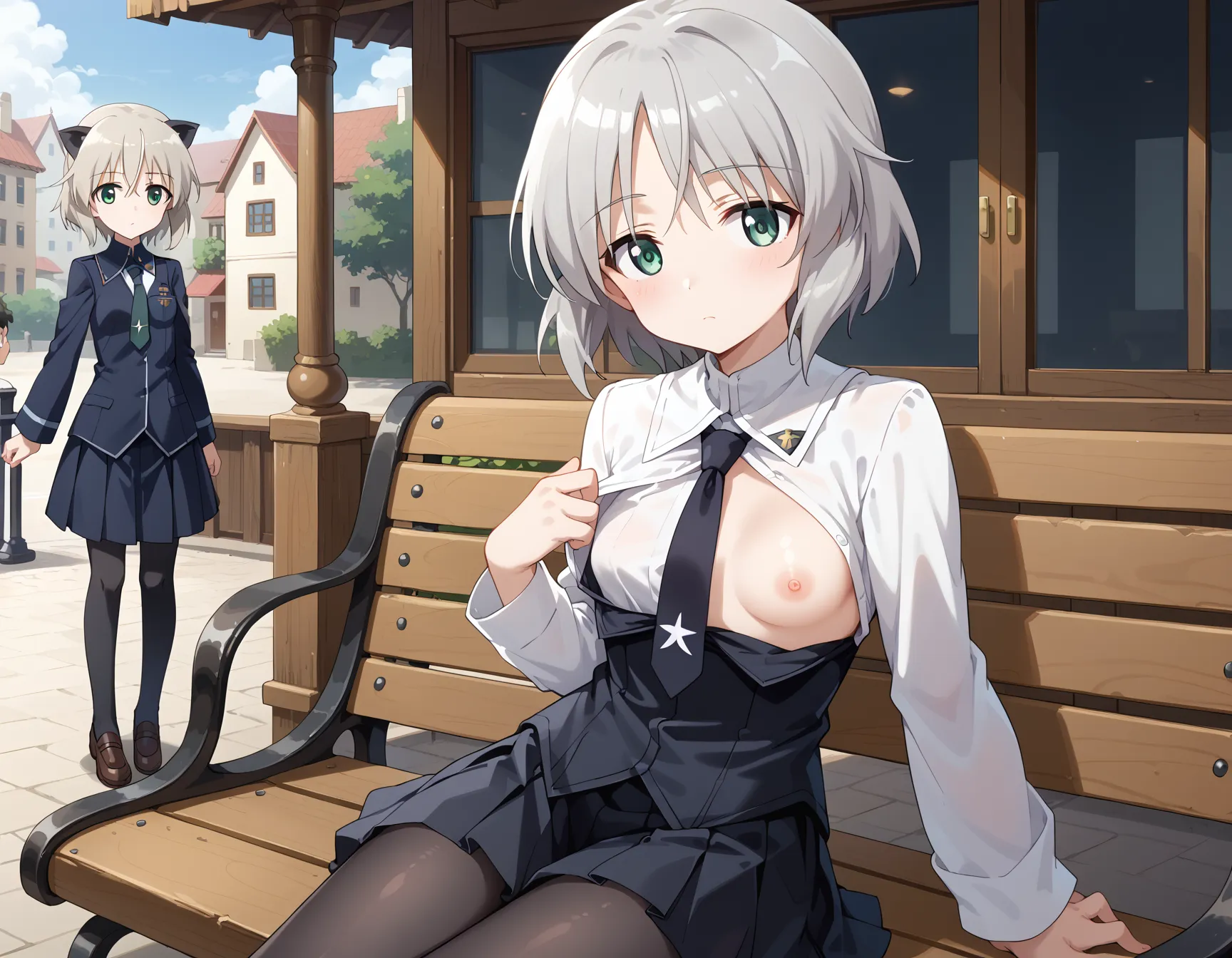 【「ロリ・小柄×パンスト」AIエロ画像（イラスト・アニメ・二次元風）422枚まとめ！(7ページ目)のエロ画像10枚目