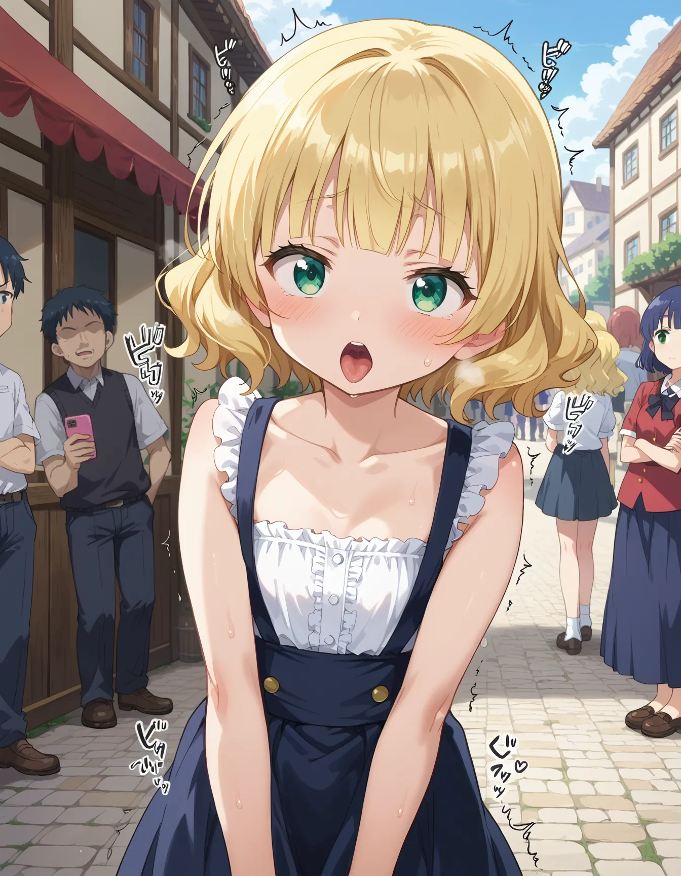【「貧乳」AIエロ画像（イラスト・アニメ・二次元風）8390枚まとめ！(143ページ目)のエロ画像3枚目