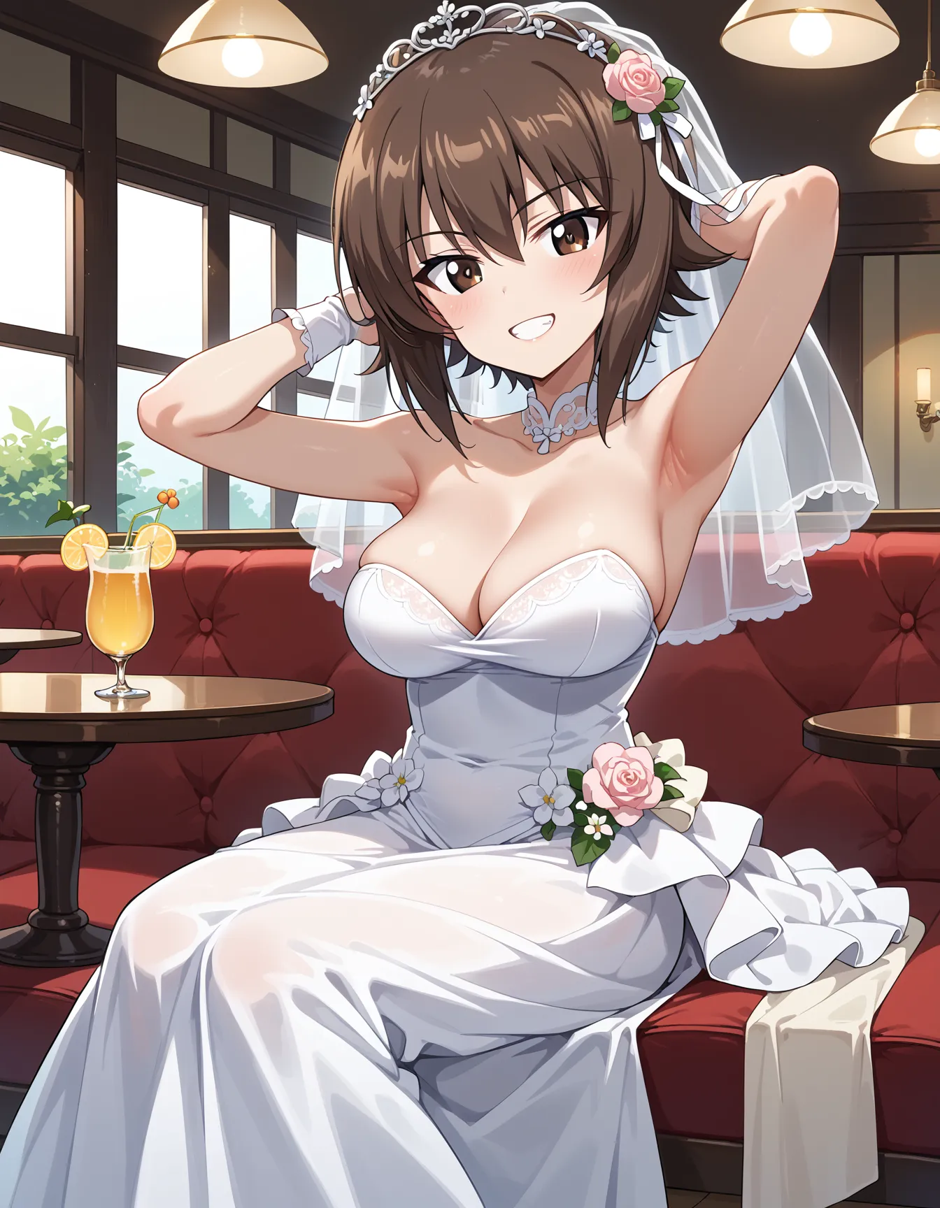 【「ウェディングドレス」AIエロ画像（イラスト・アニメ・二次元風）332枚まとめ！(6ページ目)のエロ画像20枚目