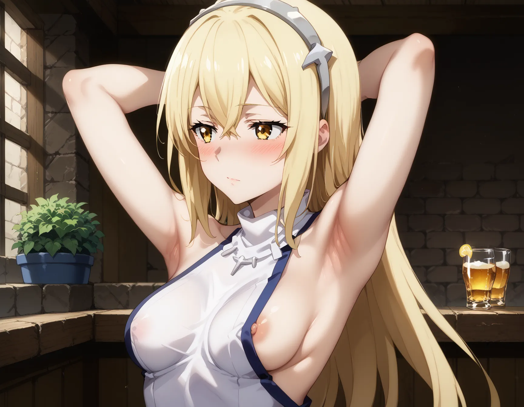 【「腋・脇」AIエロ画像（イラスト・アニメ・二次元風）4705枚まとめ！(80ページ目)のエロ画像7枚目
