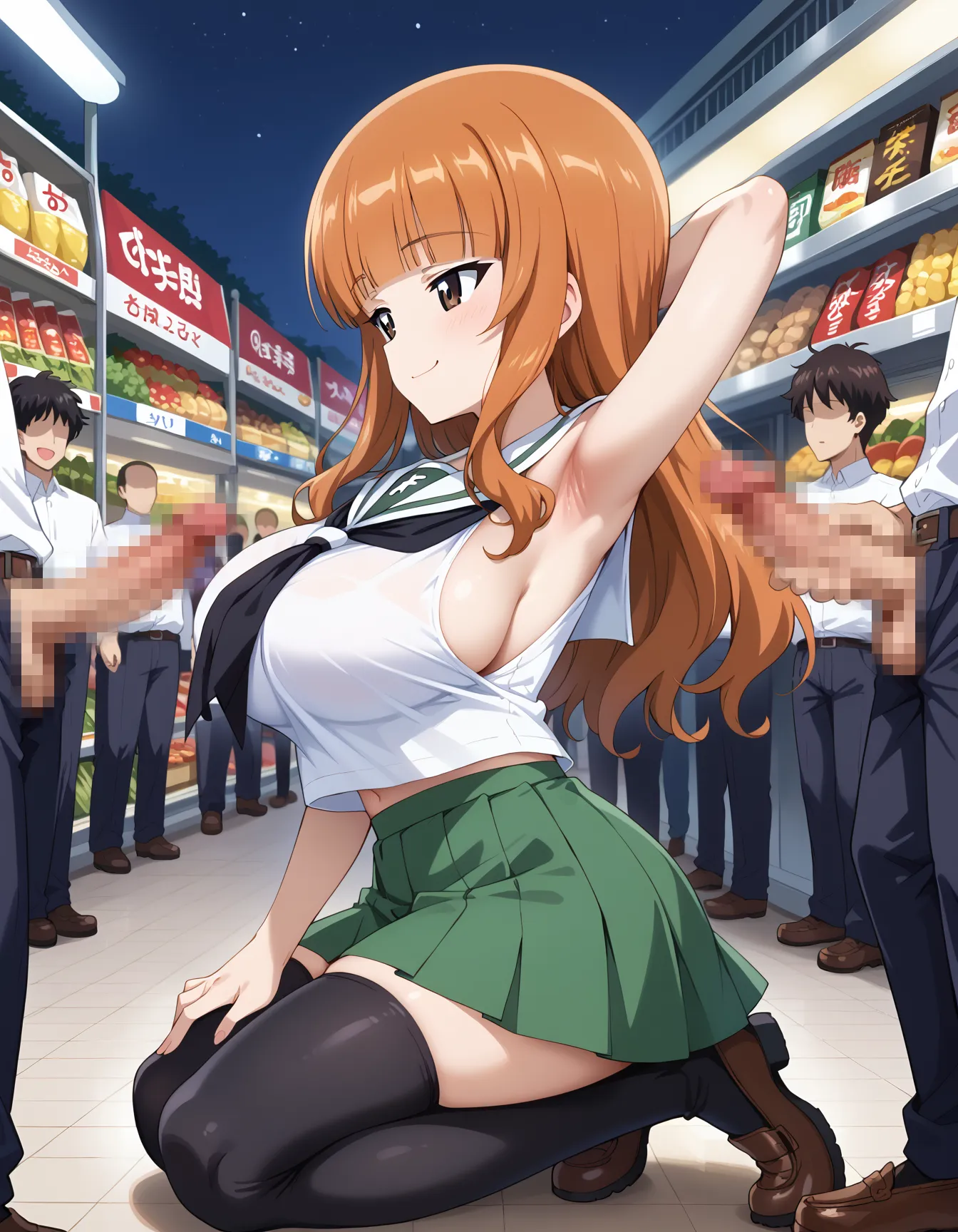 【「腋・脇」AIエロ画像（イラスト・アニメ・二次元風）4705枚まとめ！(79ページ目)のエロ画像29枚目