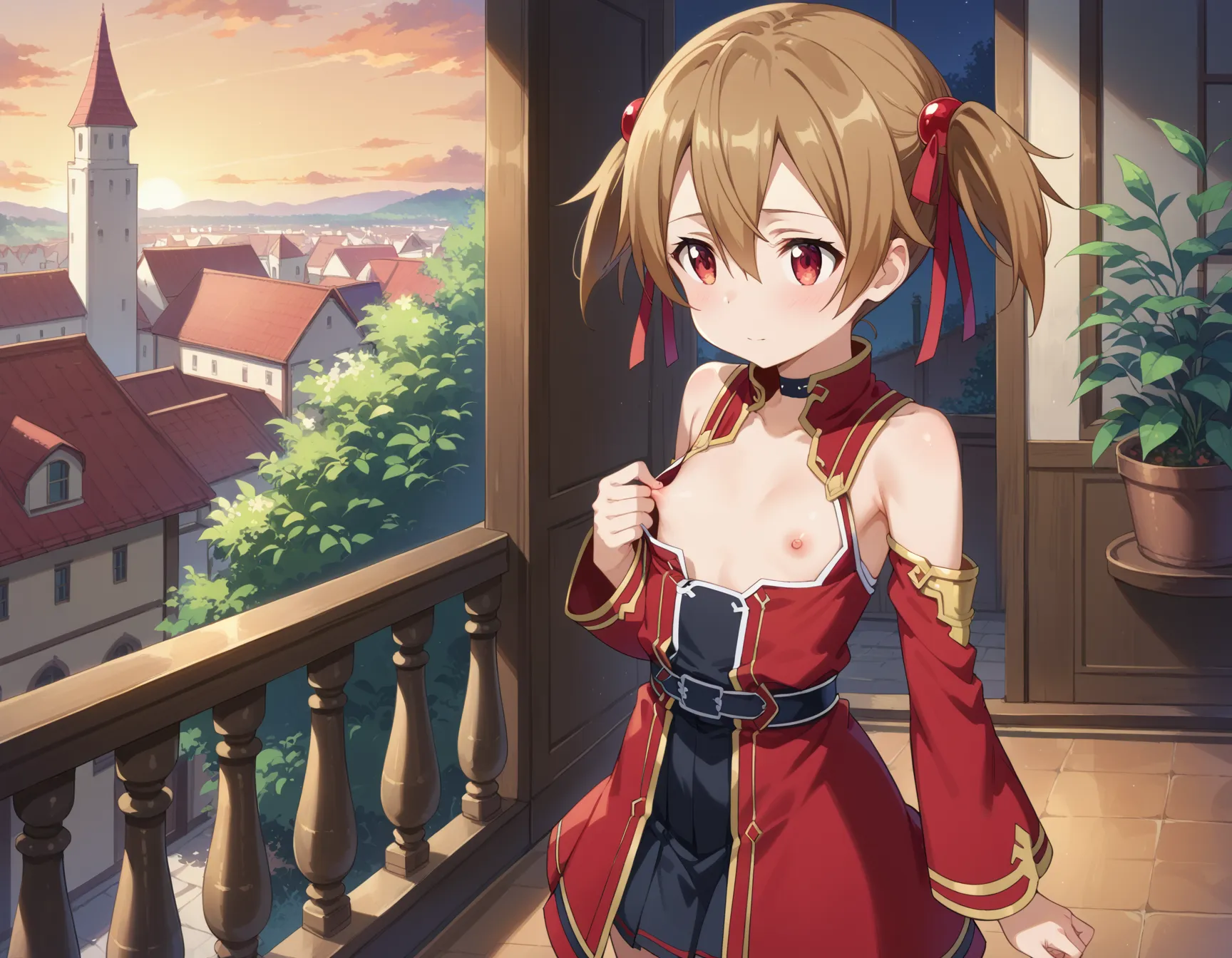 【「貧乳」AIエロ画像（イラスト・アニメ・二次元風）8390枚まとめ！(142ページ目)のエロ画像6枚目