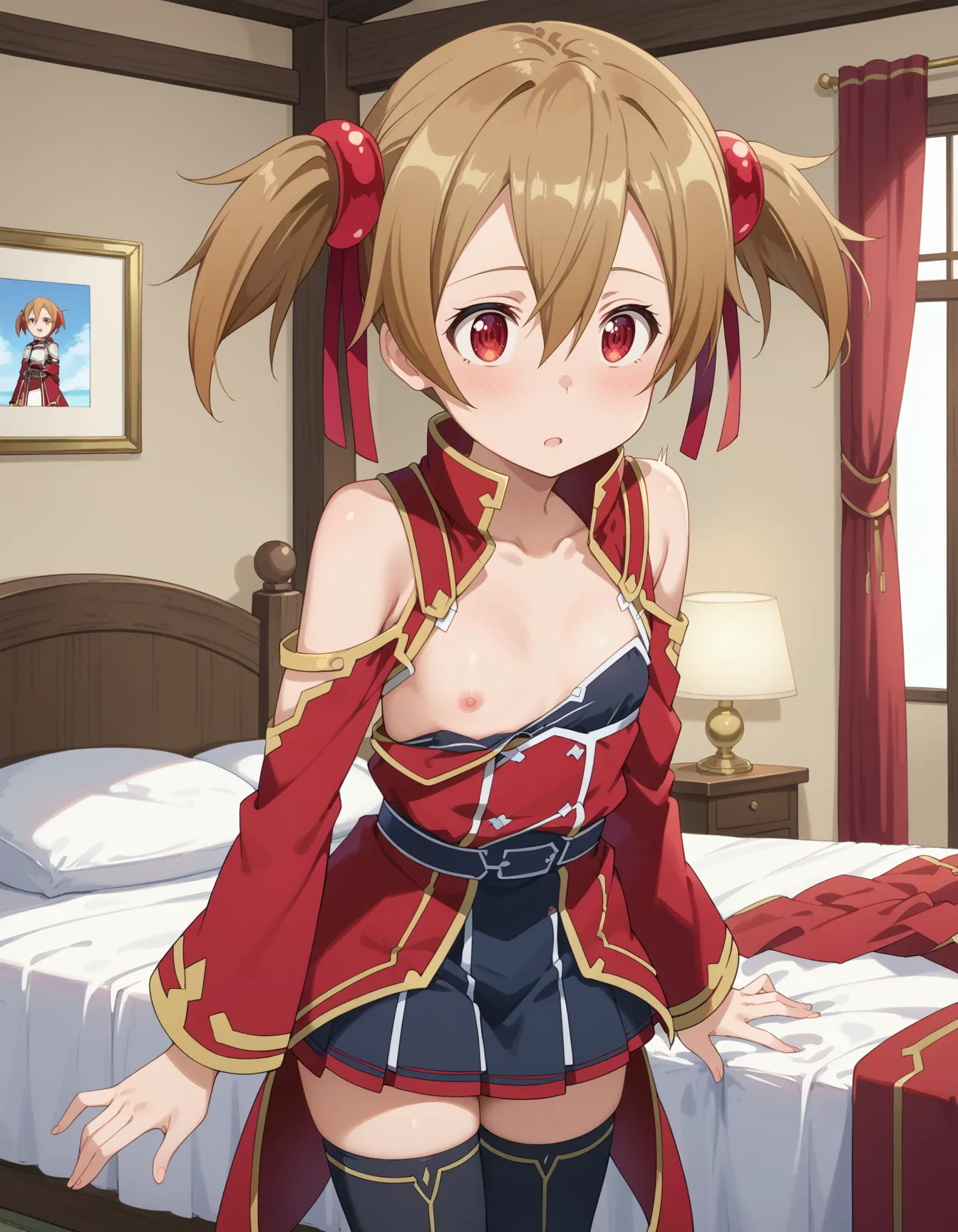 【「貧乳」AIエロ画像（イラスト・アニメ・二次元風）8390枚まとめ！(142ページ目)のエロ画像1枚目