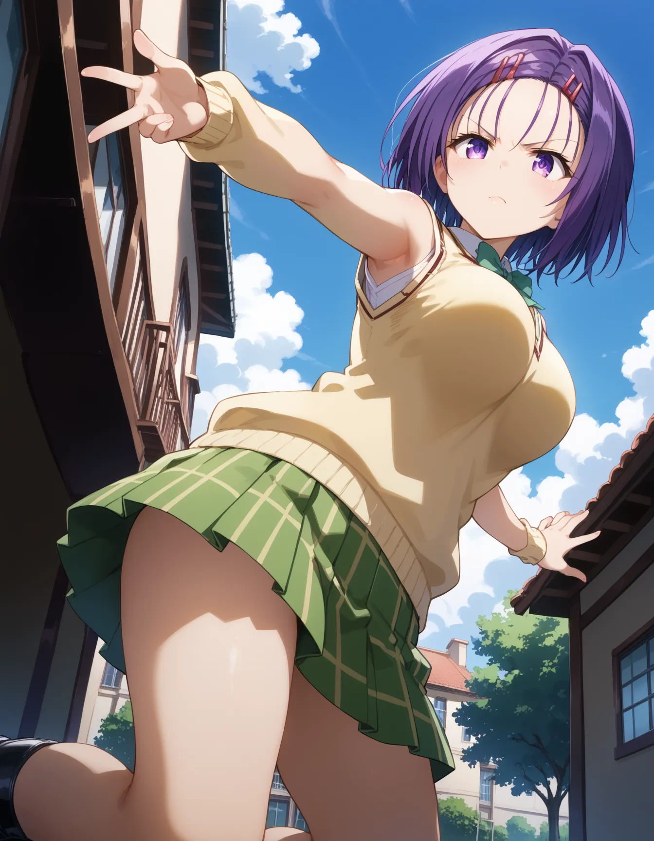 【「学制服」AIエロ画像（イラスト・アニメ・二次元風）4855枚まとめ！(79ページ目)のエロ画像22枚目