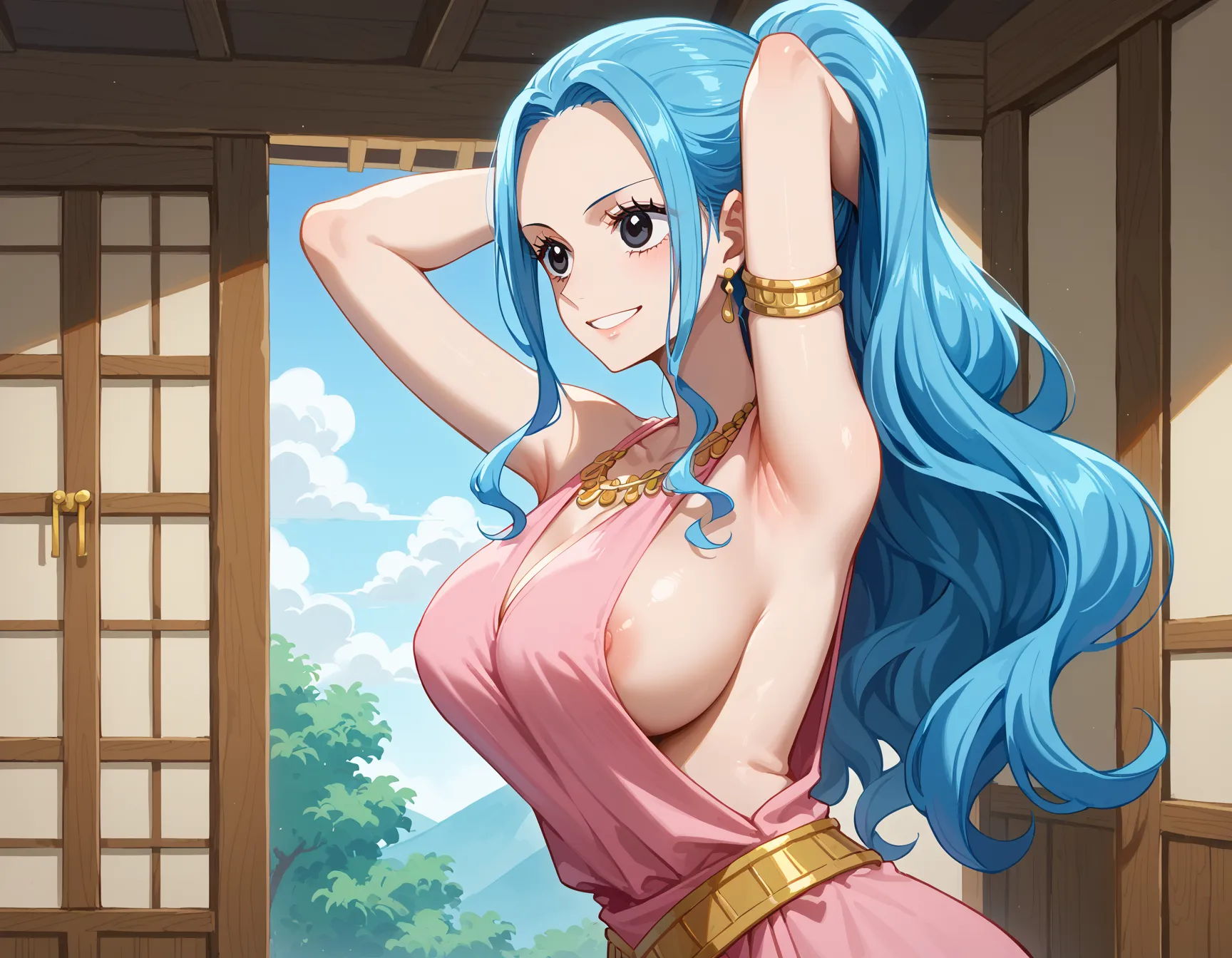 【「腋・脇」AIエロ画像（イラスト・アニメ・二次元風）4705枚まとめ！(79ページ目)のエロ画像24枚目