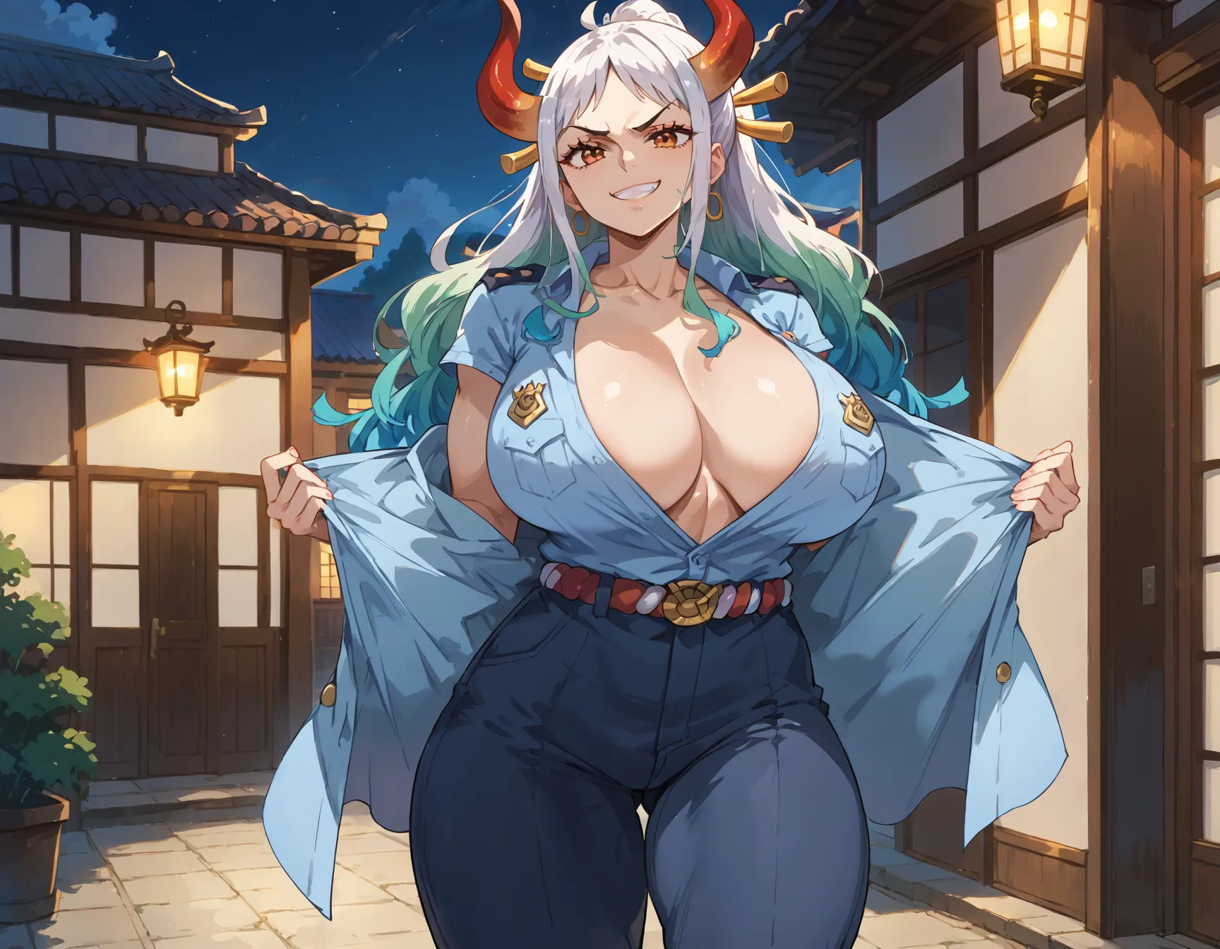 【「女警官」AIエロ画像（イラスト・アニメ・二次元風）264枚まとめ！(5ページ目)のエロ画像21枚目