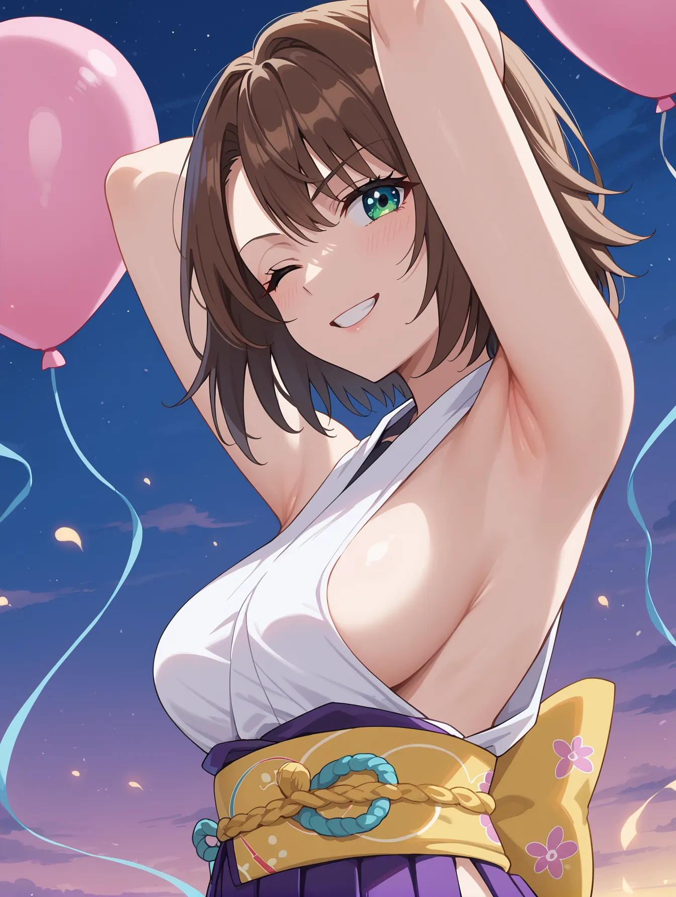 【「腋・脇」AIエロ画像（イラスト・アニメ・二次元風）4705枚まとめ！(79ページ目)のエロ画像13枚目