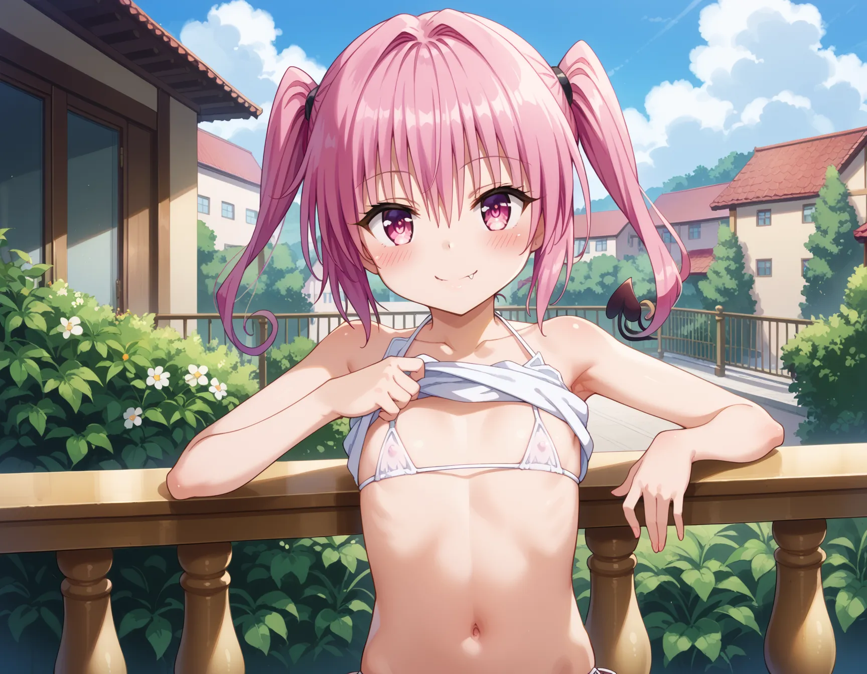 【「貧乳」AIエロ画像（イラスト・アニメ・二次元風）8390枚まとめ！(141ページ目)のエロ画像2枚目